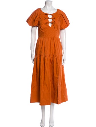 ASTR V-Neck Long Dress