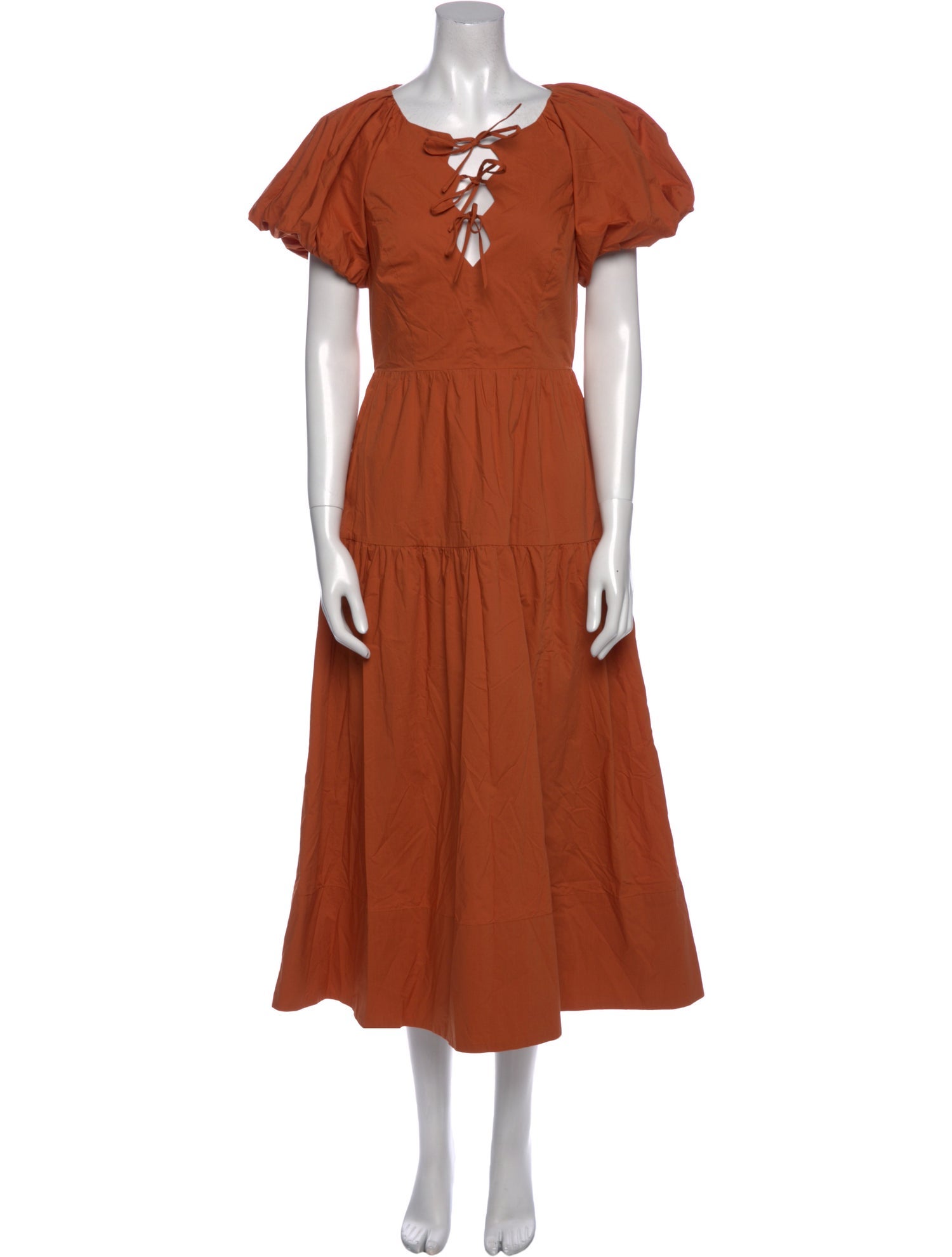 ASTR Tie Neck Long Dress