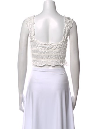 ASTR V-Neck Sleeveless Crop Top