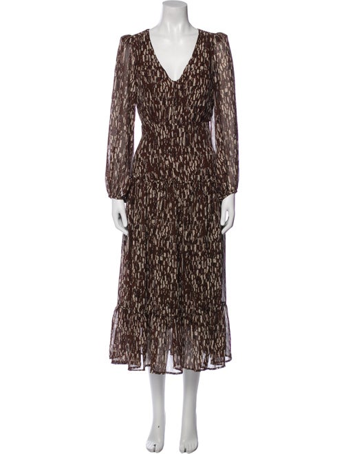 ASTR Printed Long Dress