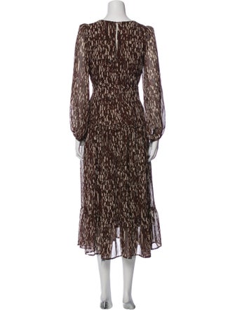 ASTR Printed Long Dress