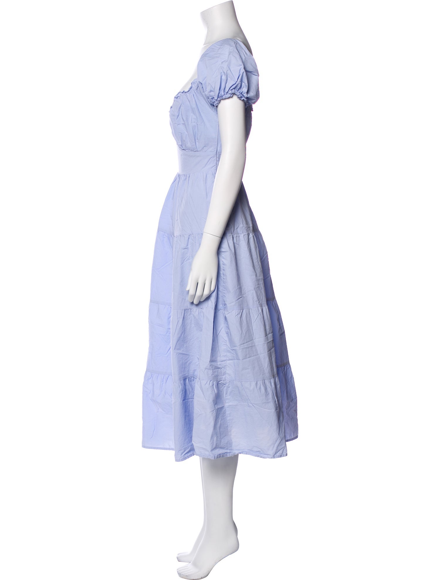 ASTR V-Neck Midi Length Dress