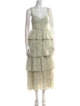 ASTR Floral Print Long Dress