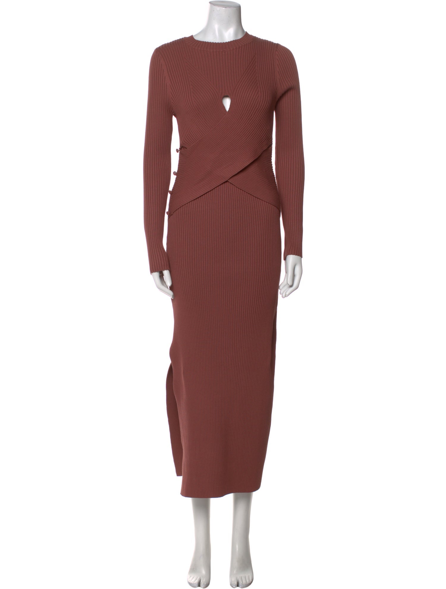 ASTR Crew Neck Long Dress