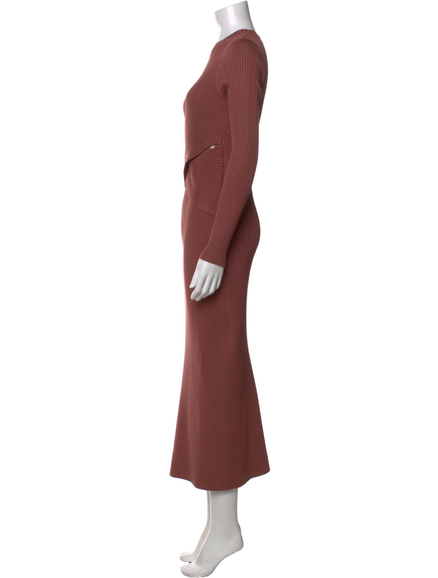 ASTR Crew Neck Long Dress