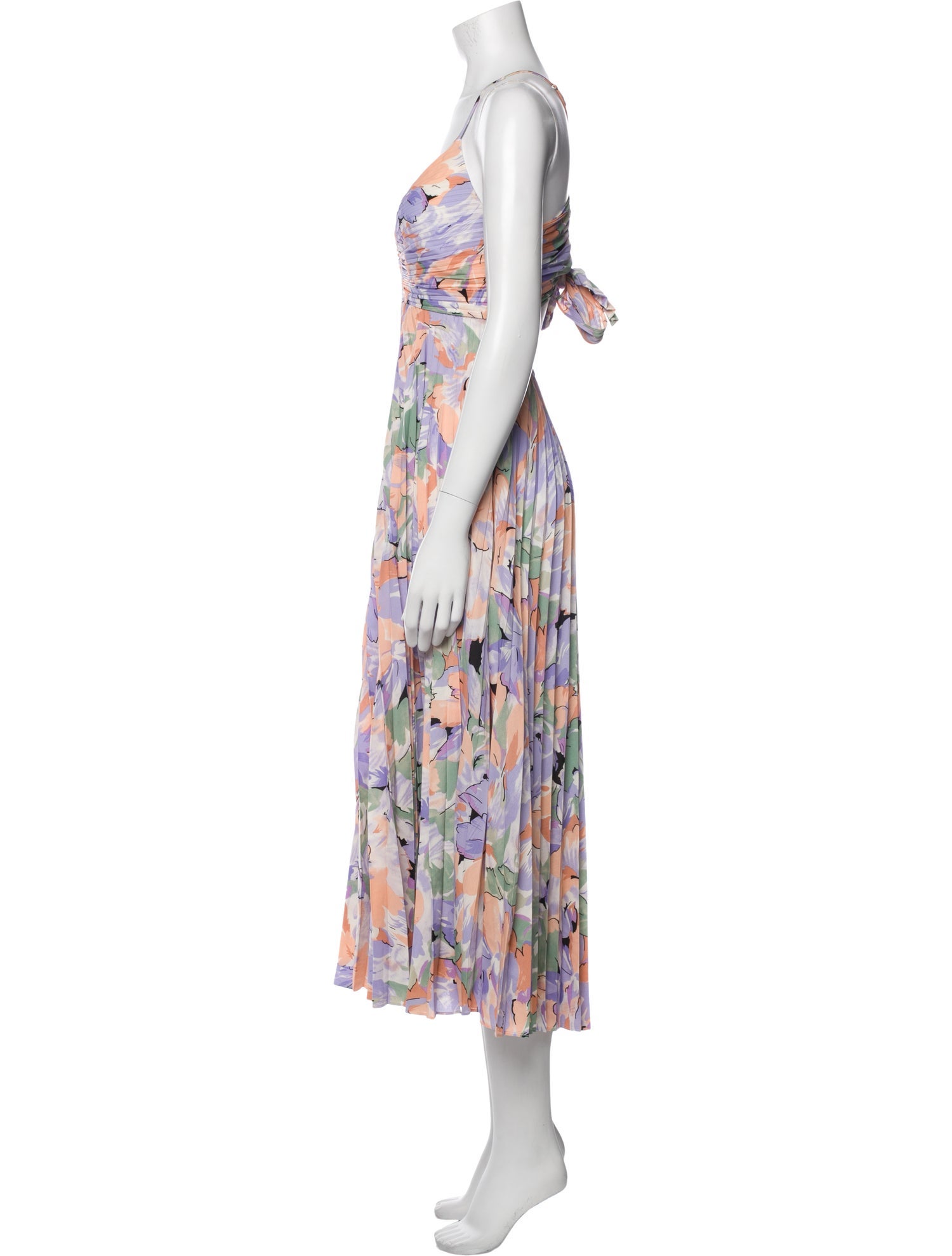 ASTR Floral Print Midi Length Dress