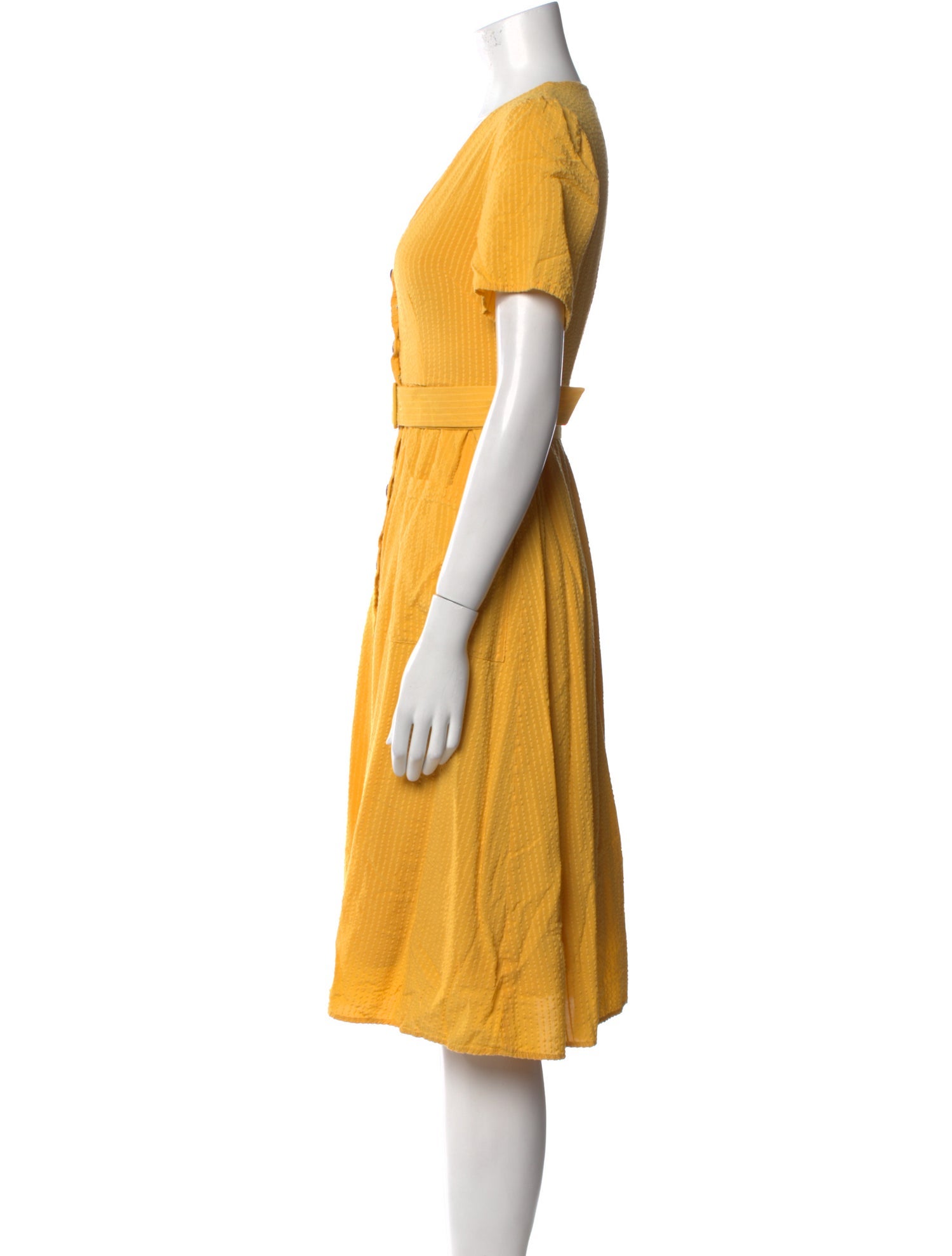 ASTR V-Neck Knee-Length Dress