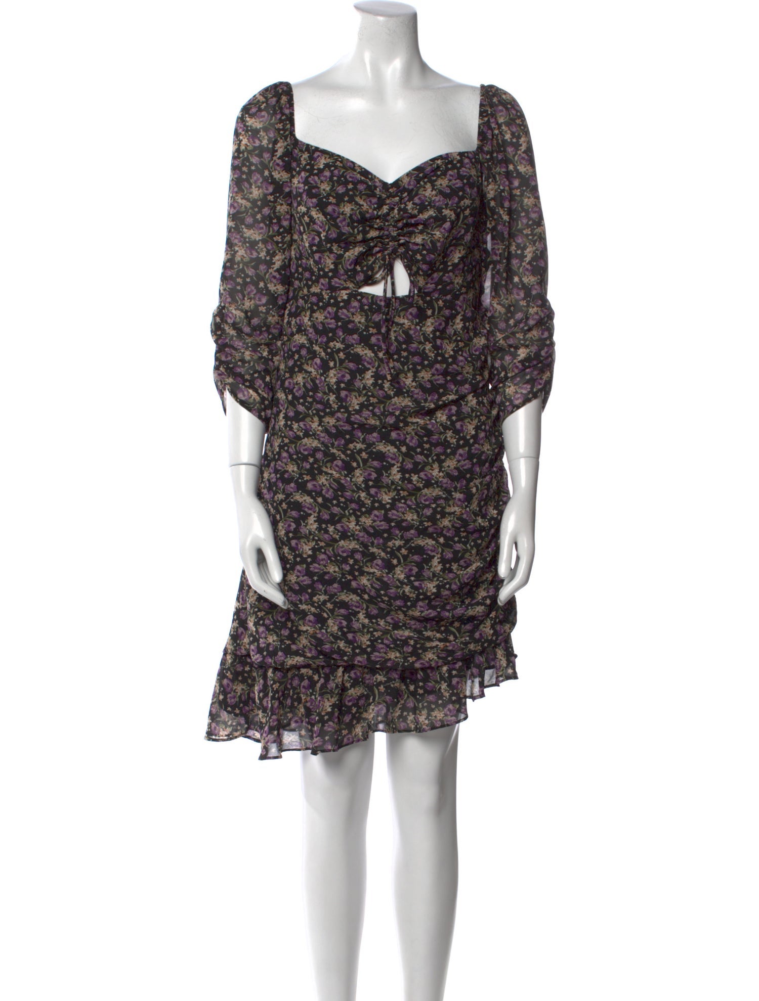 ASTR Floral Print Mini Dress