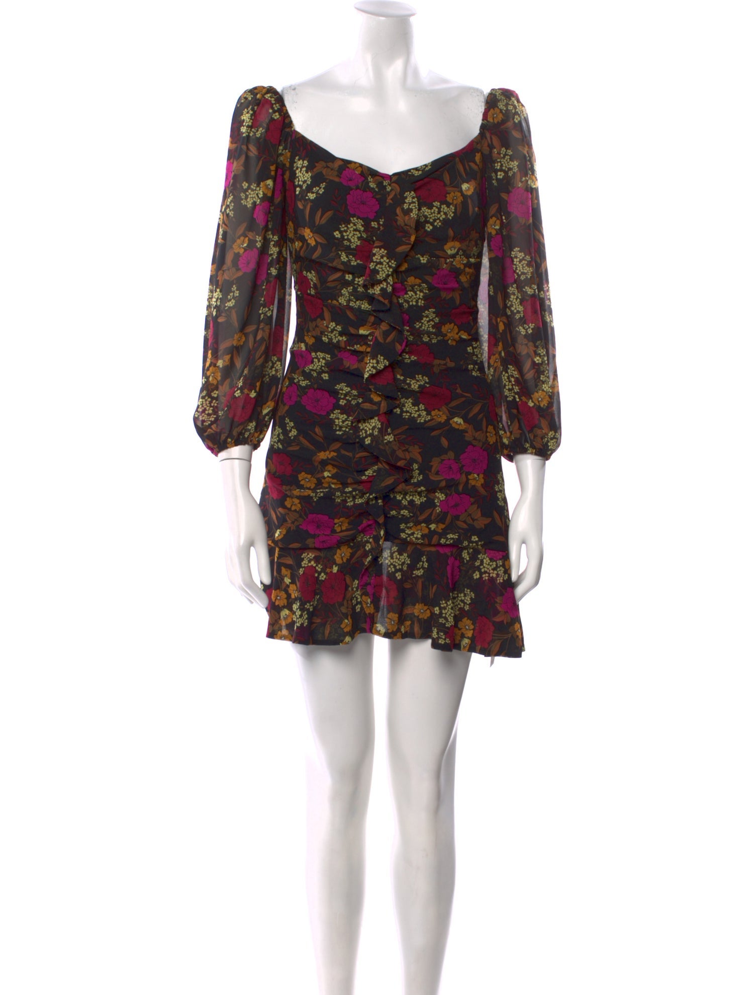 ASTR Floral Print Mini Dress