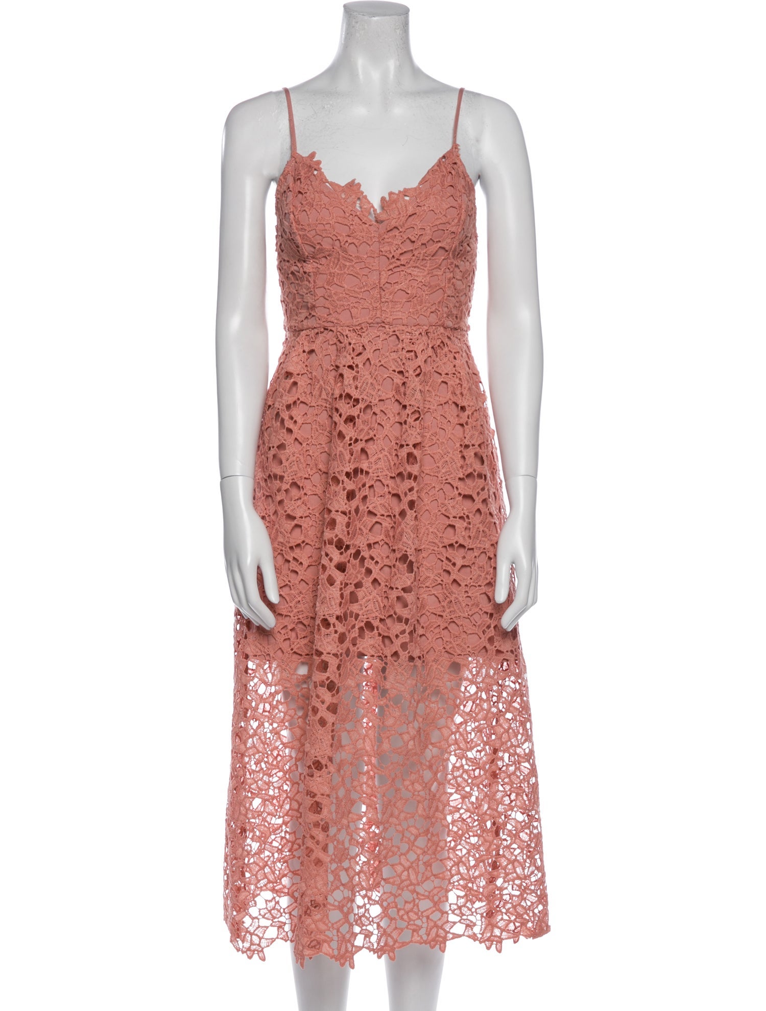 ASTR Lace Pattern Midi Length Dress