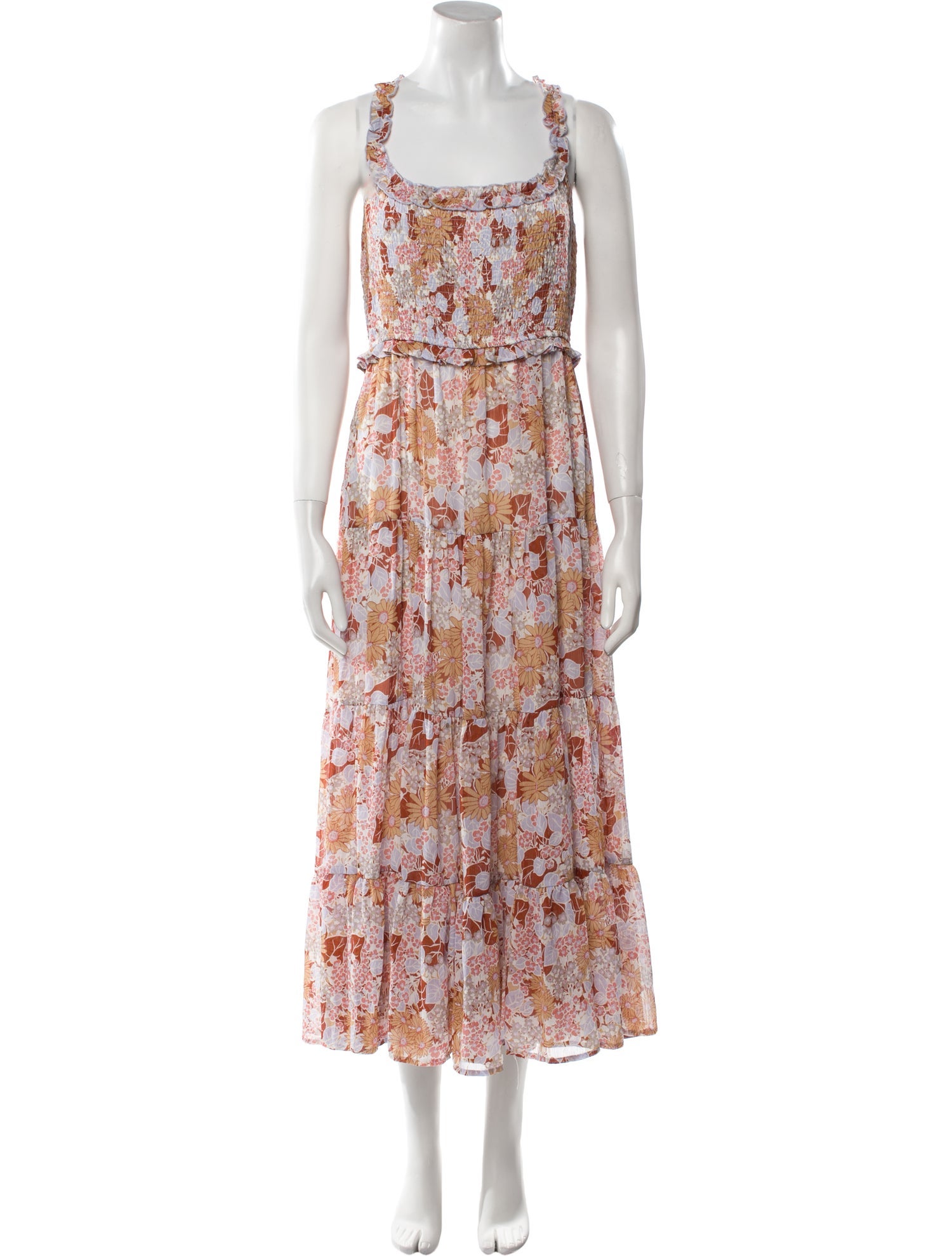 ASTR Floral Print Long Dress