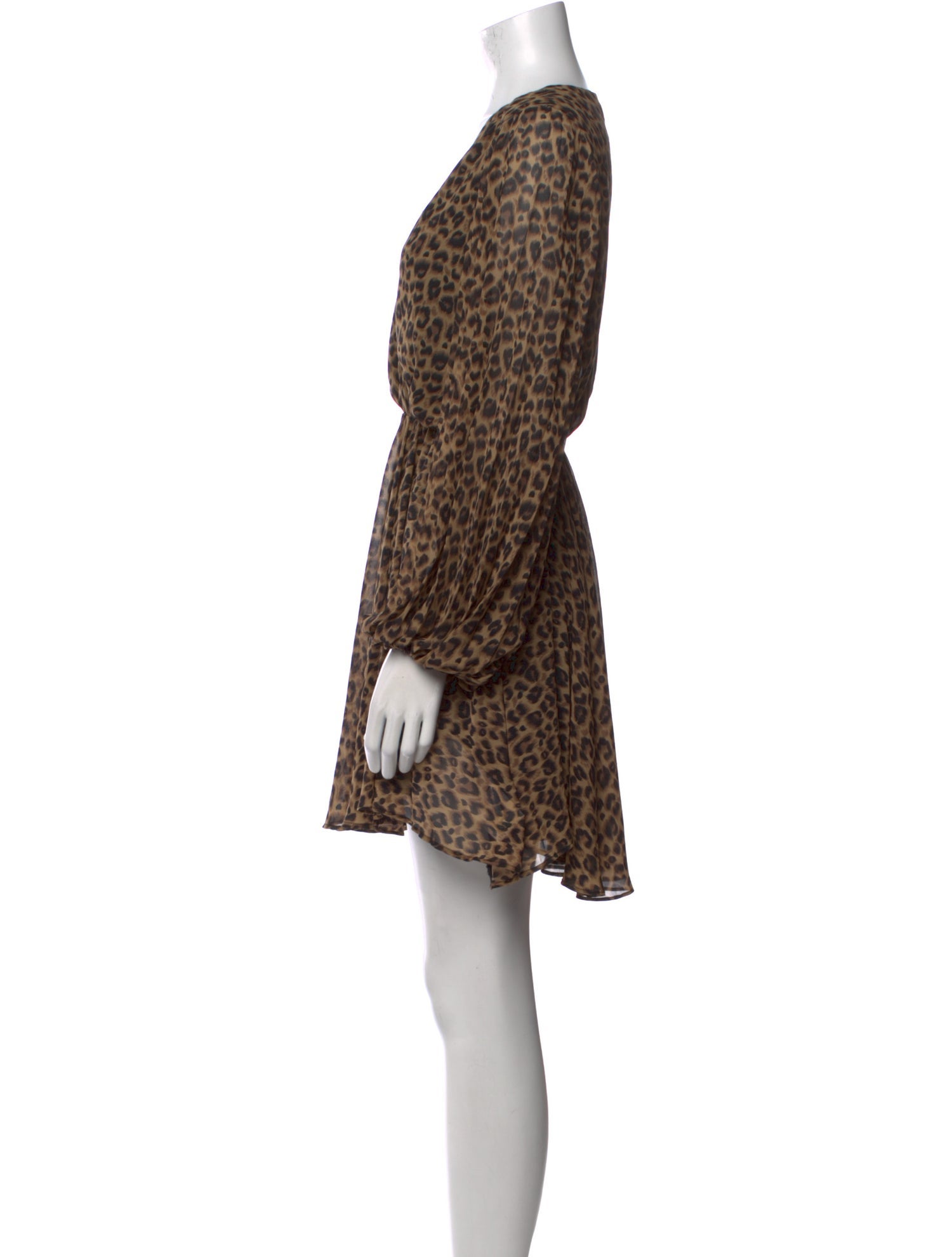 ASTR Animal Print Knee-Length Dress