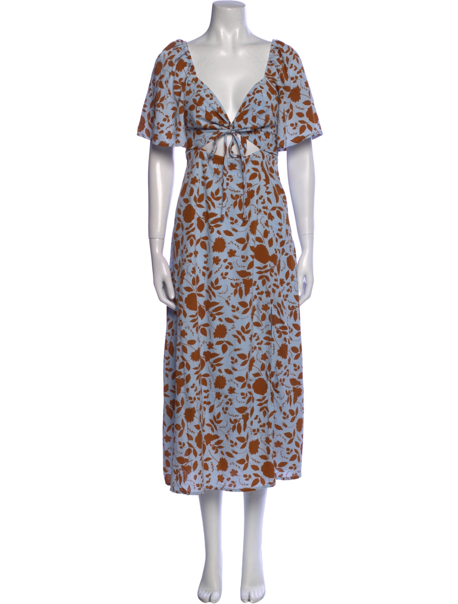 ASTR Printed Knee-Length Dress