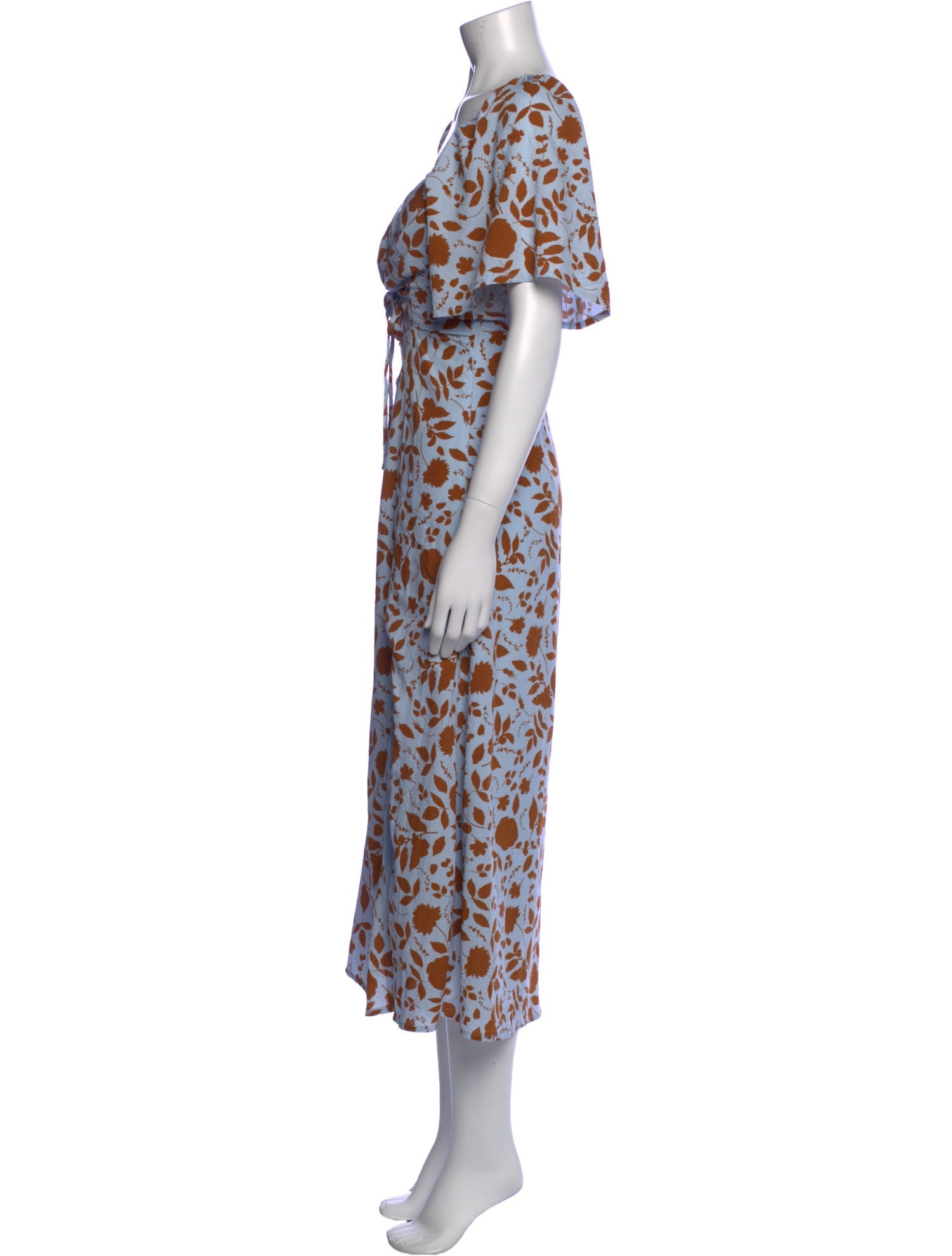 ASTR Printed Knee-Length Dress