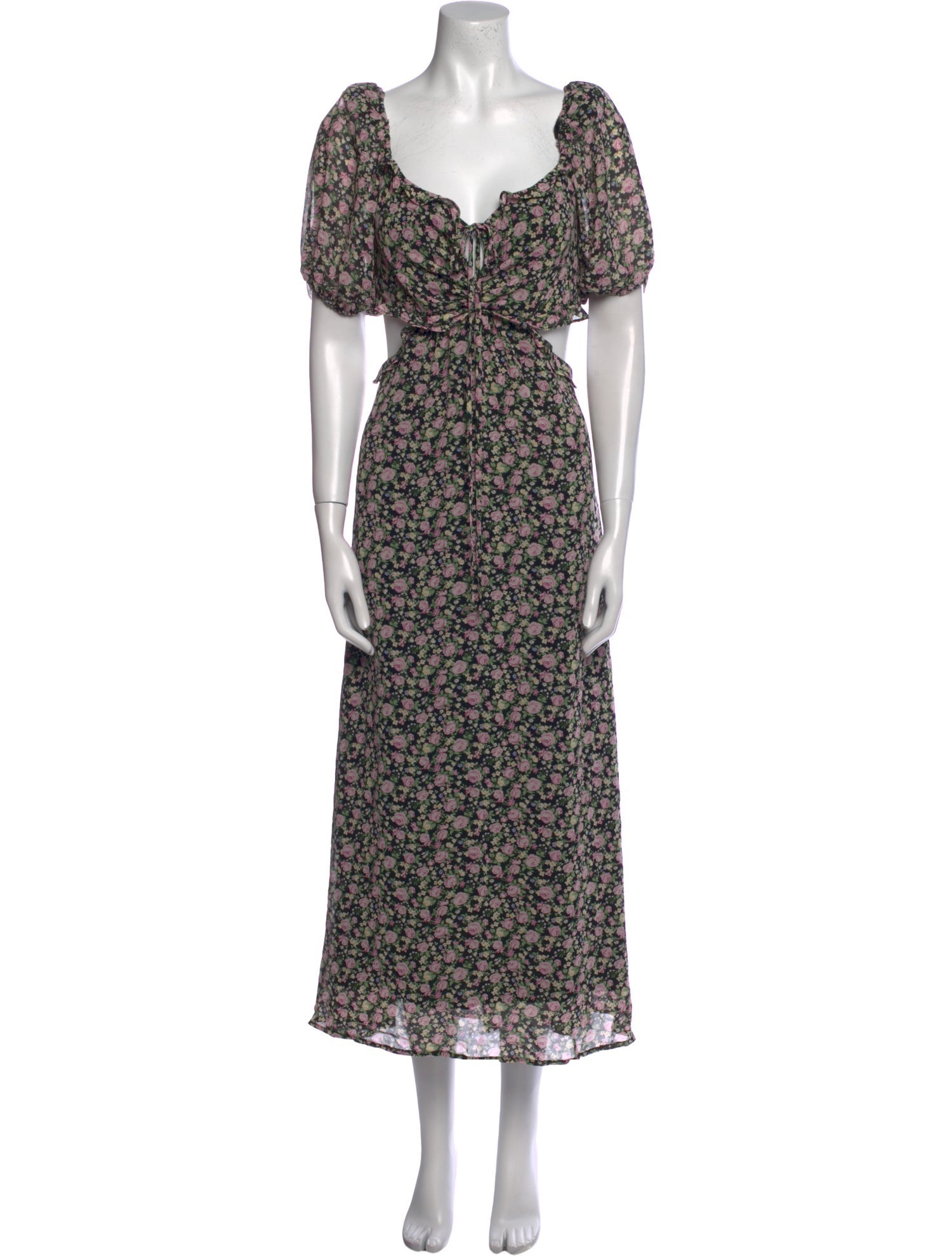 ASTR Floral Print Long Dress