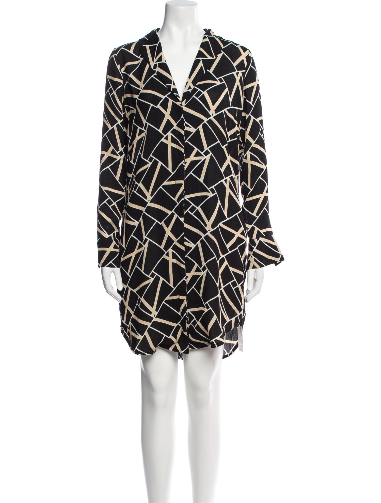 ASTR Printed Knee-Length Dress