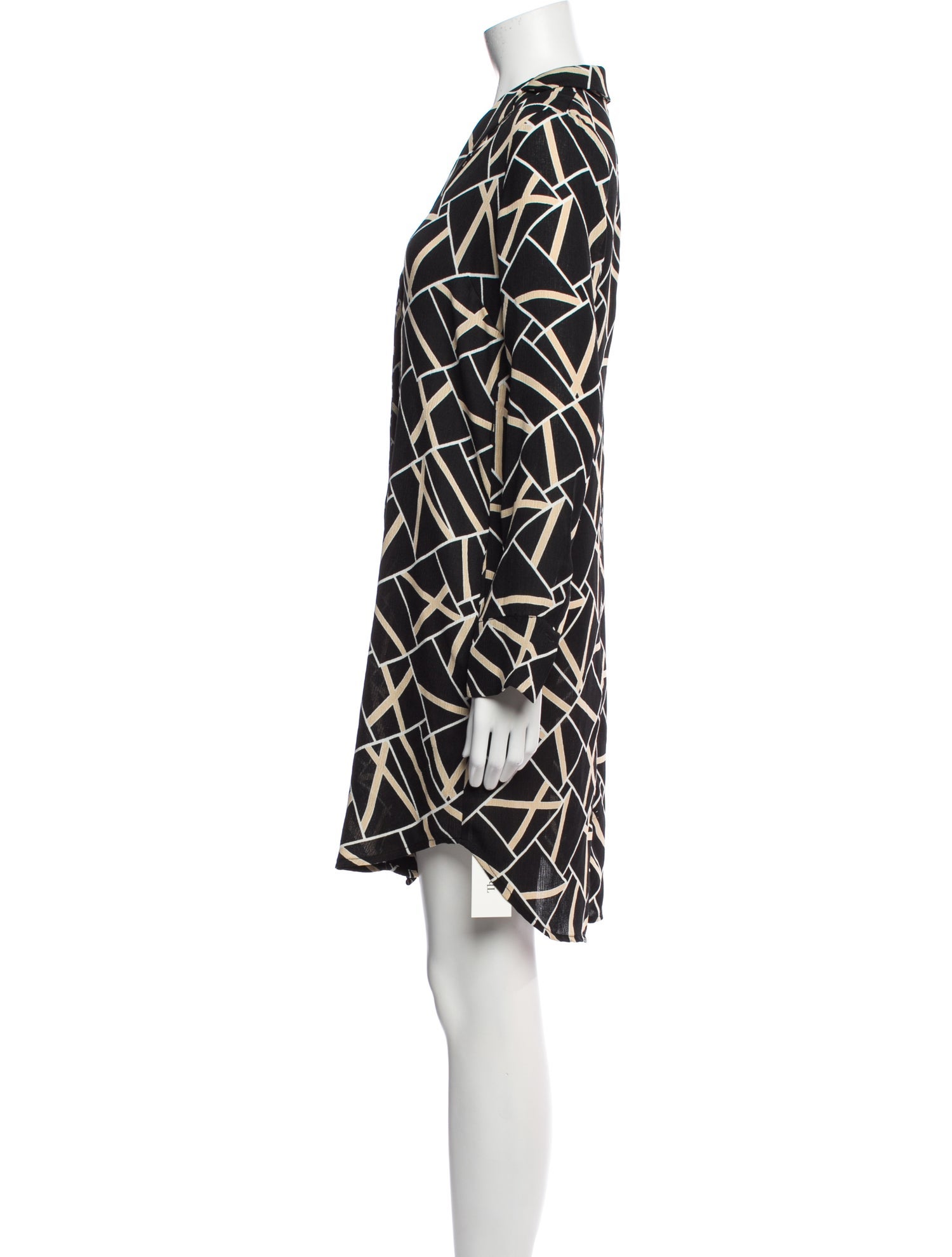 ASTR Printed Knee-Length Dress