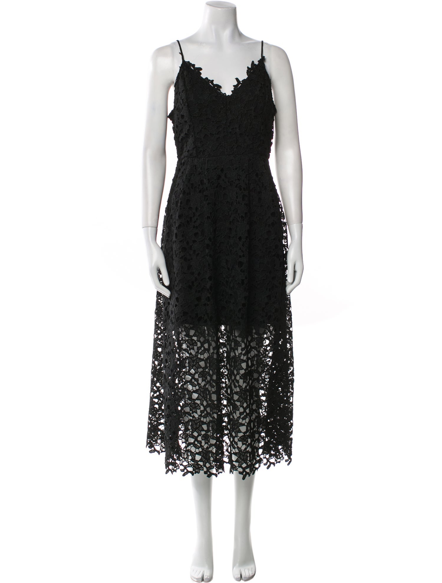 ASTR Lace Pattern Long Dress