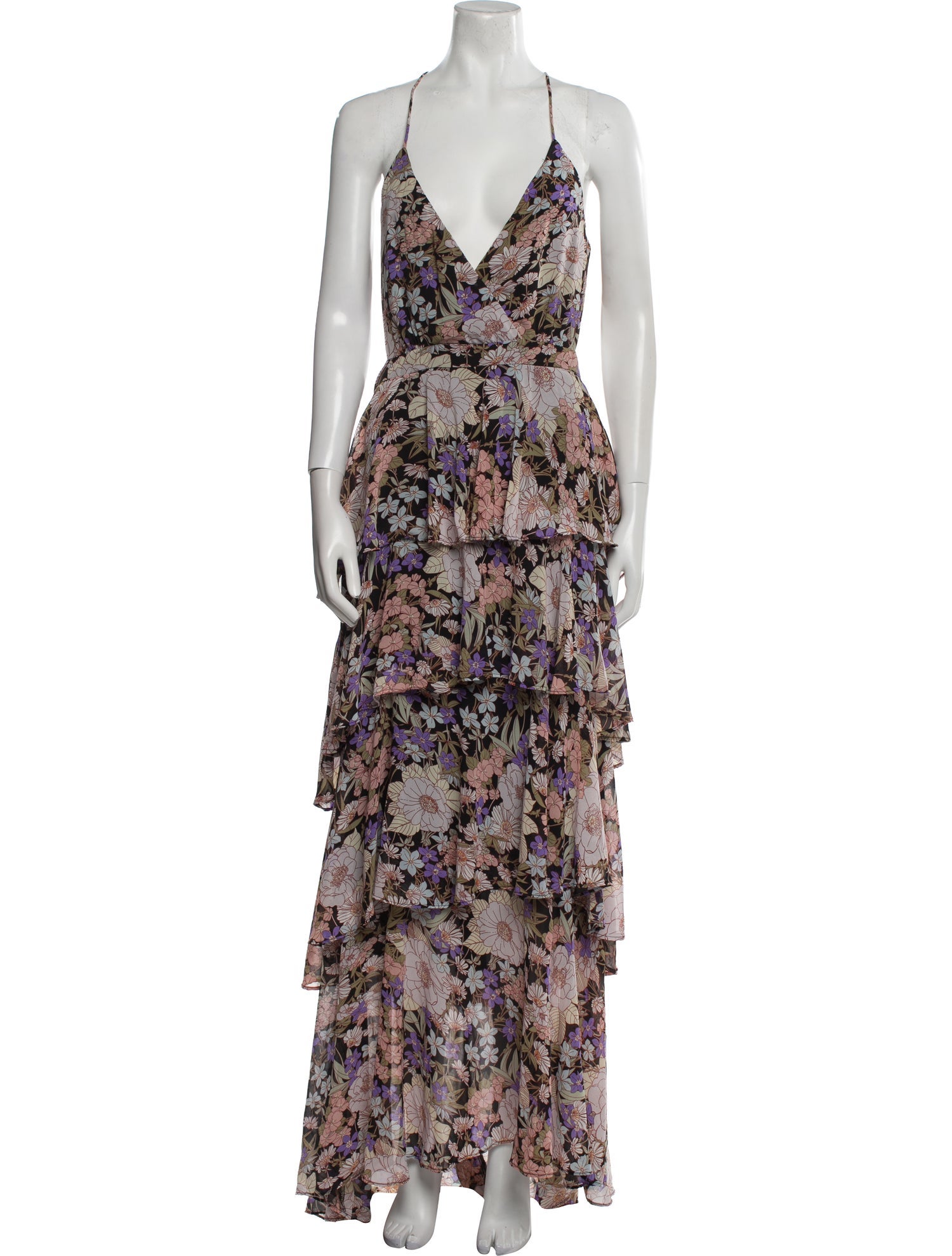 ASTR Floral Print Long Dress