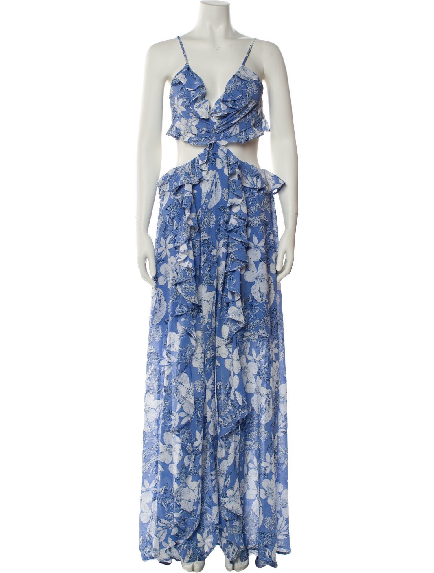 ASTR Floral Print Midi Length Dress