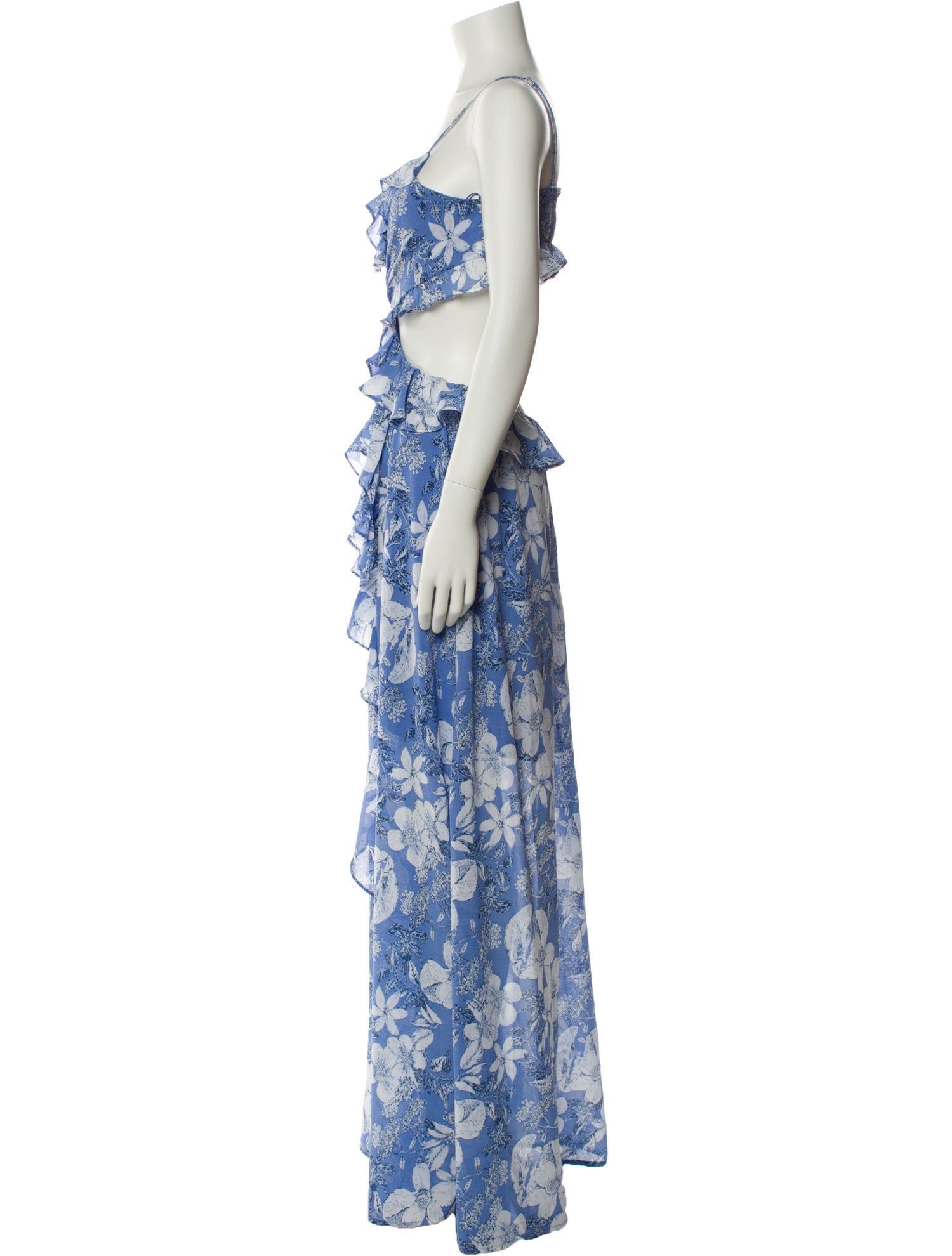 ASTR Floral Print Midi Length Dress