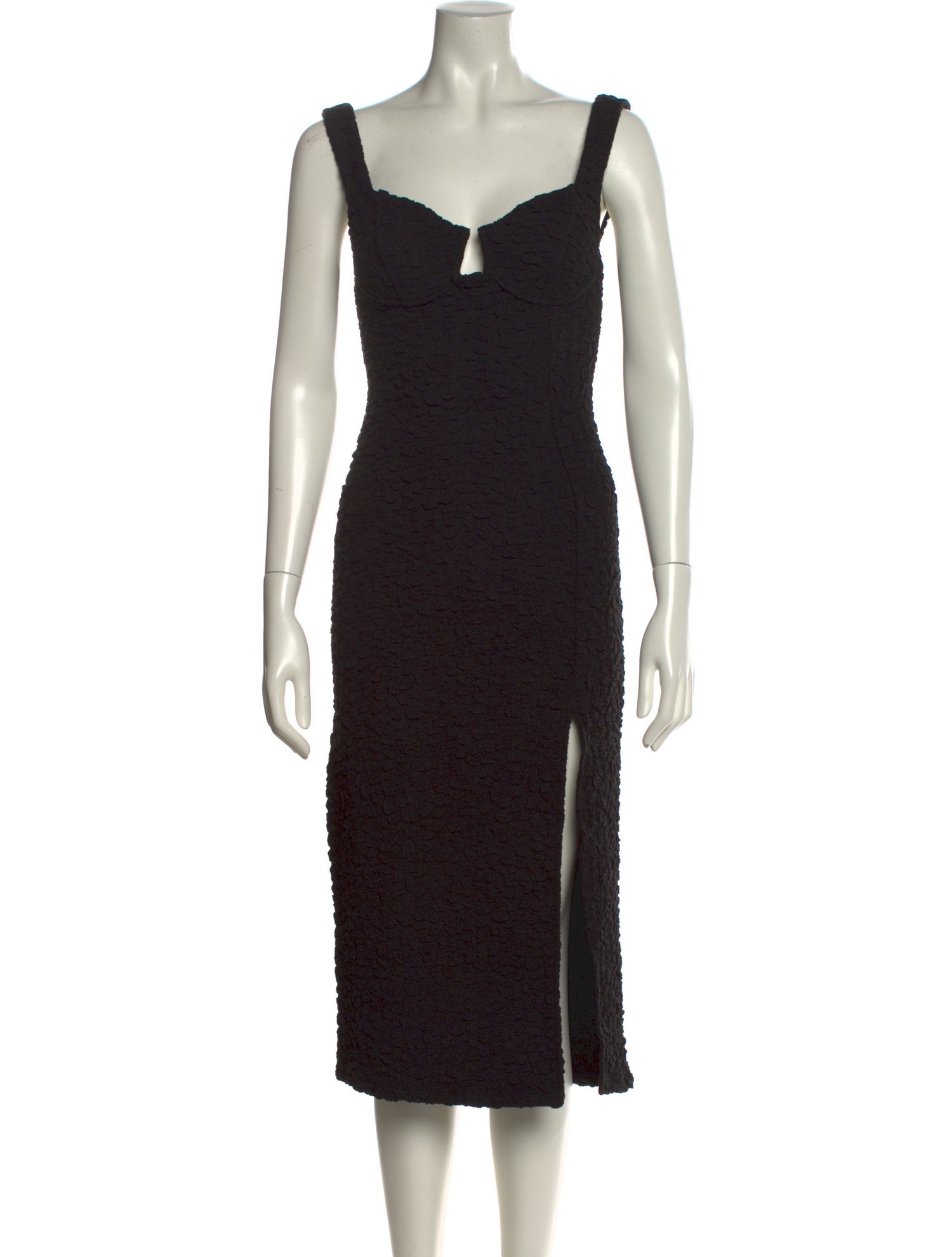 ASTR Square Neckline Midi Length Dress