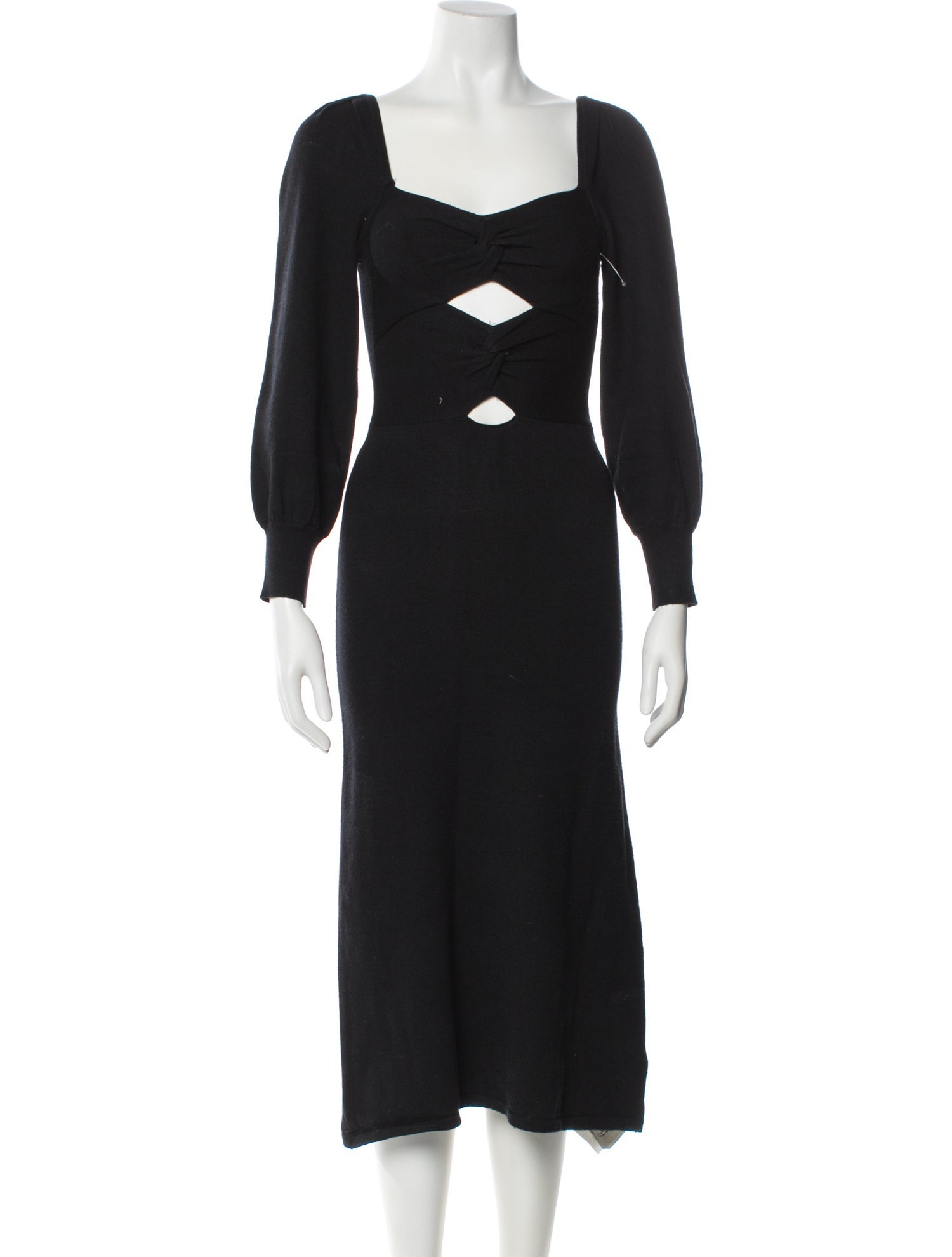 ASTR Square Neckline Midi Length Dress