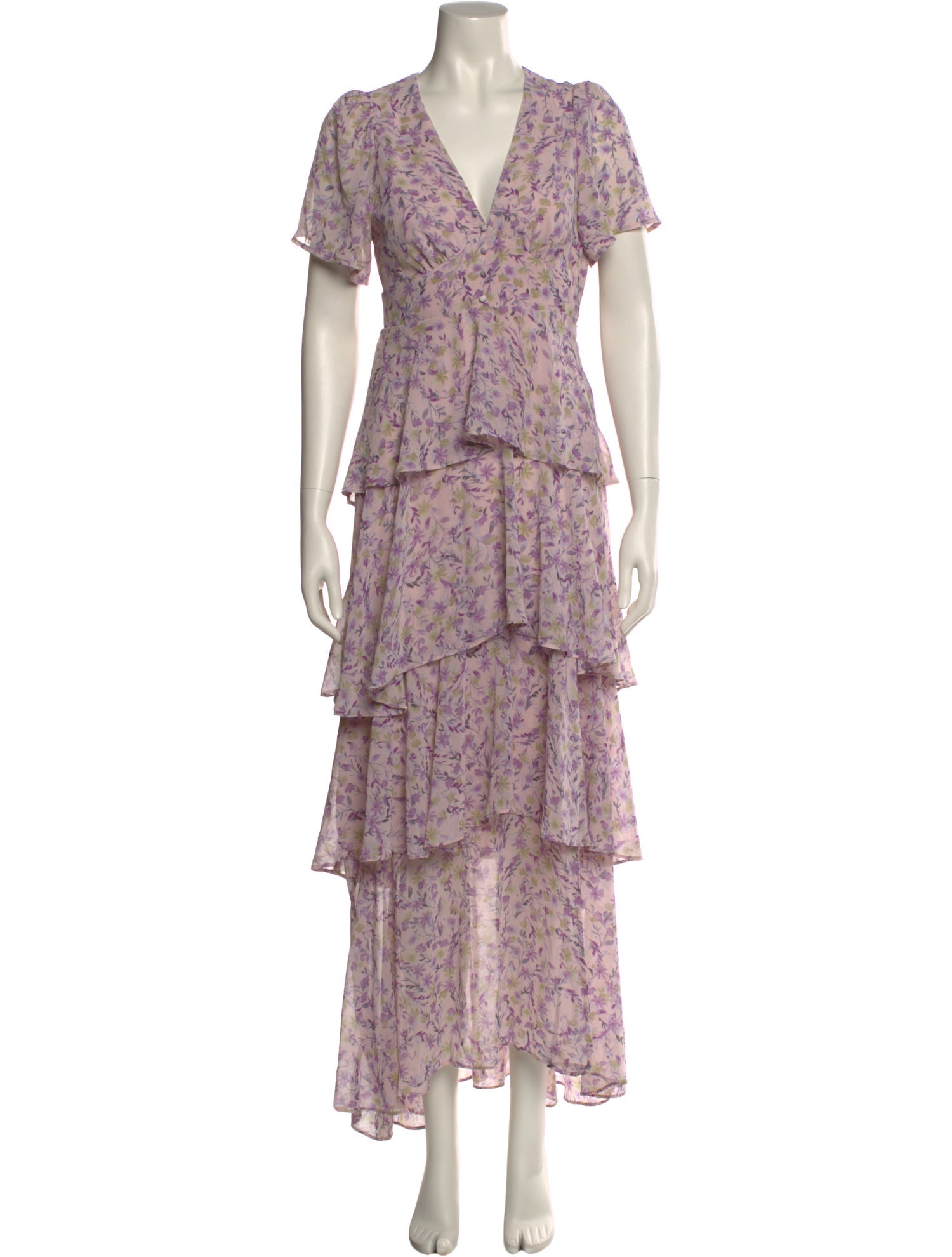 ASTR Floral Print Long Dress