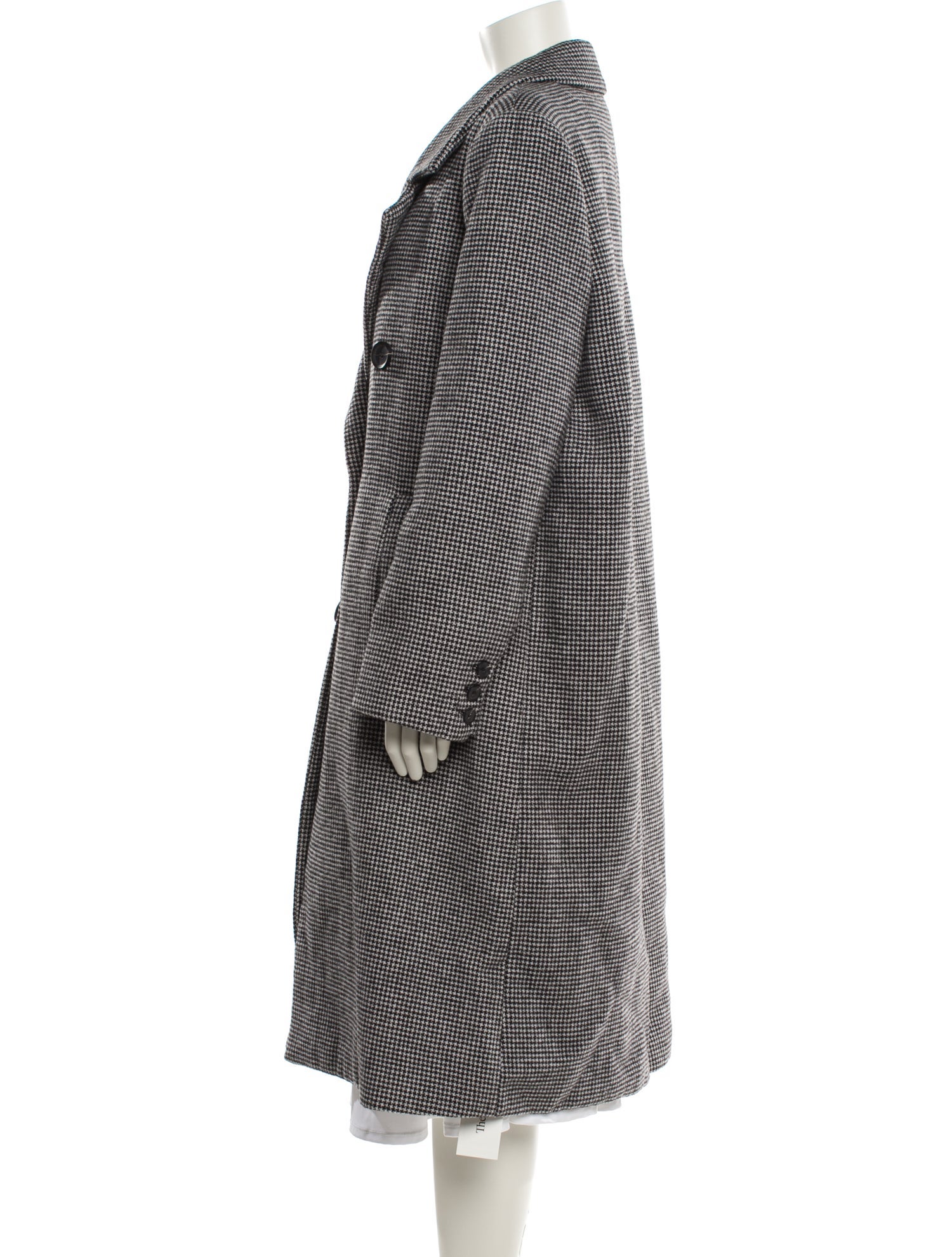 ASTR Wool Plaid Print Faux Fur Coat