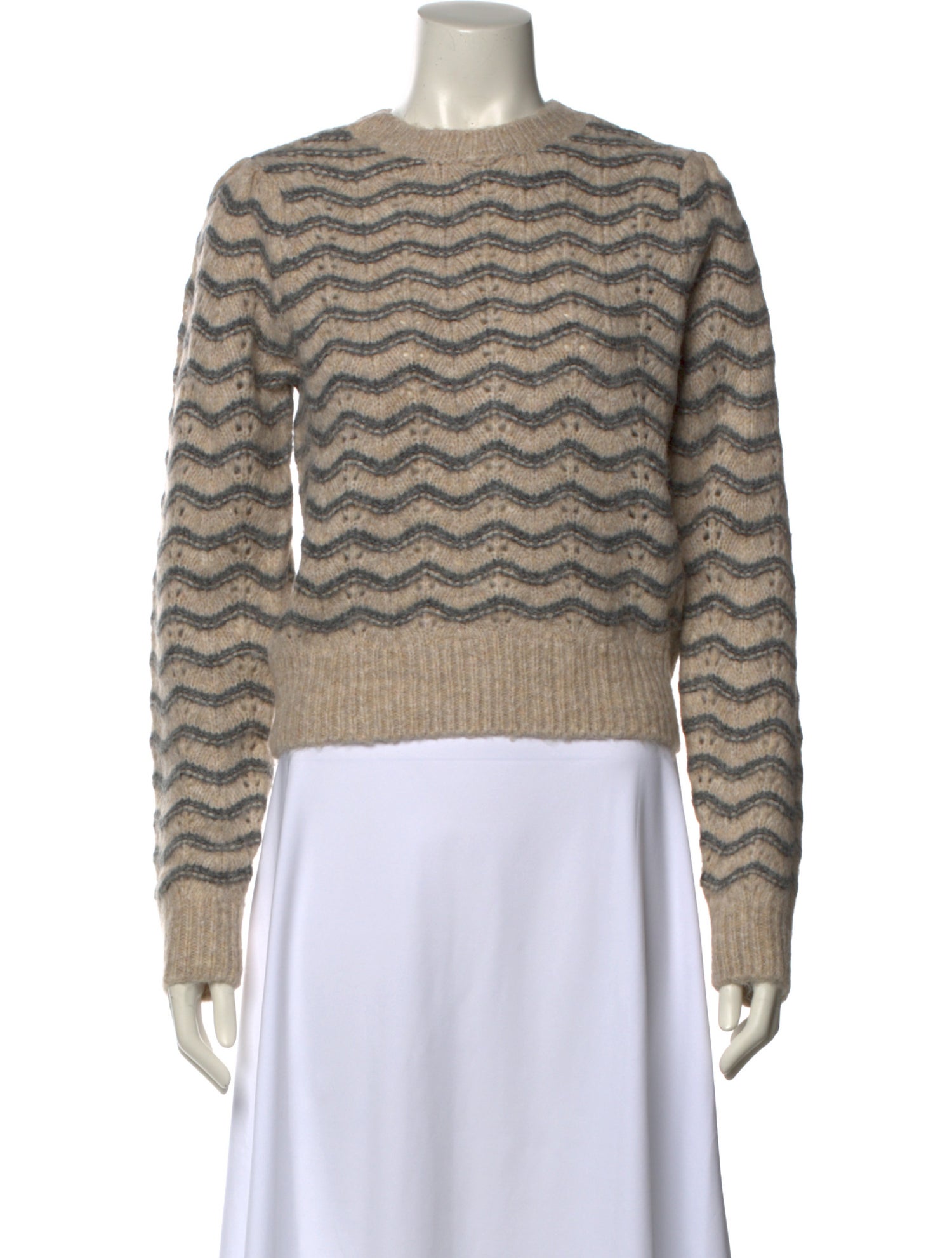 ASTR Striped Crew Neck Sweater