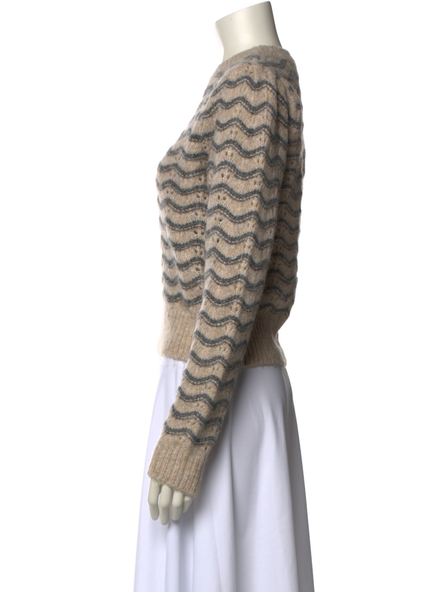 ASTR Striped Crew Neck Sweater