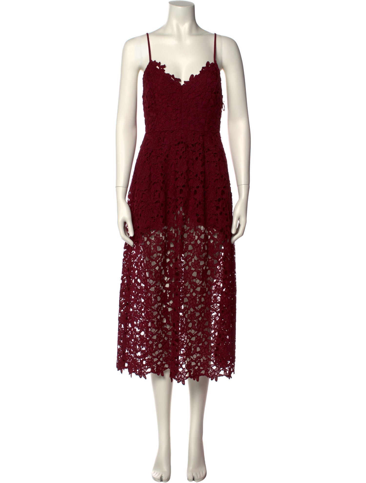ASTR Lace Pattern Midi Length Dress