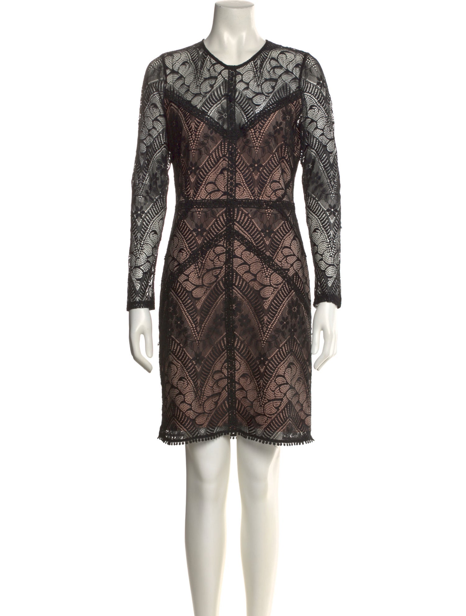 ASTR Lace Pattern Mini Dress