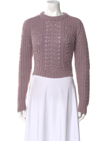 Pre-owned Astr Crew Neck Sweater In Purple