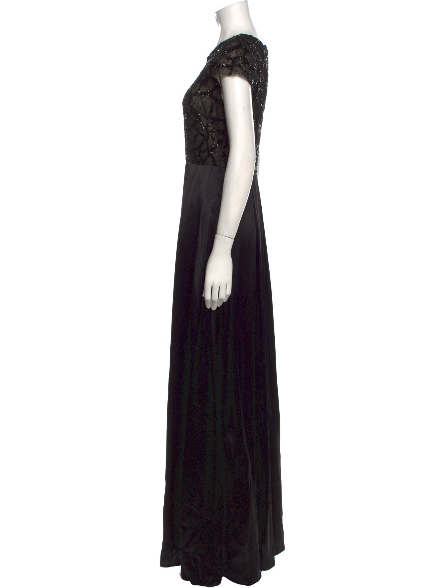 Allen Schwartz Lace Pattern Long Dress