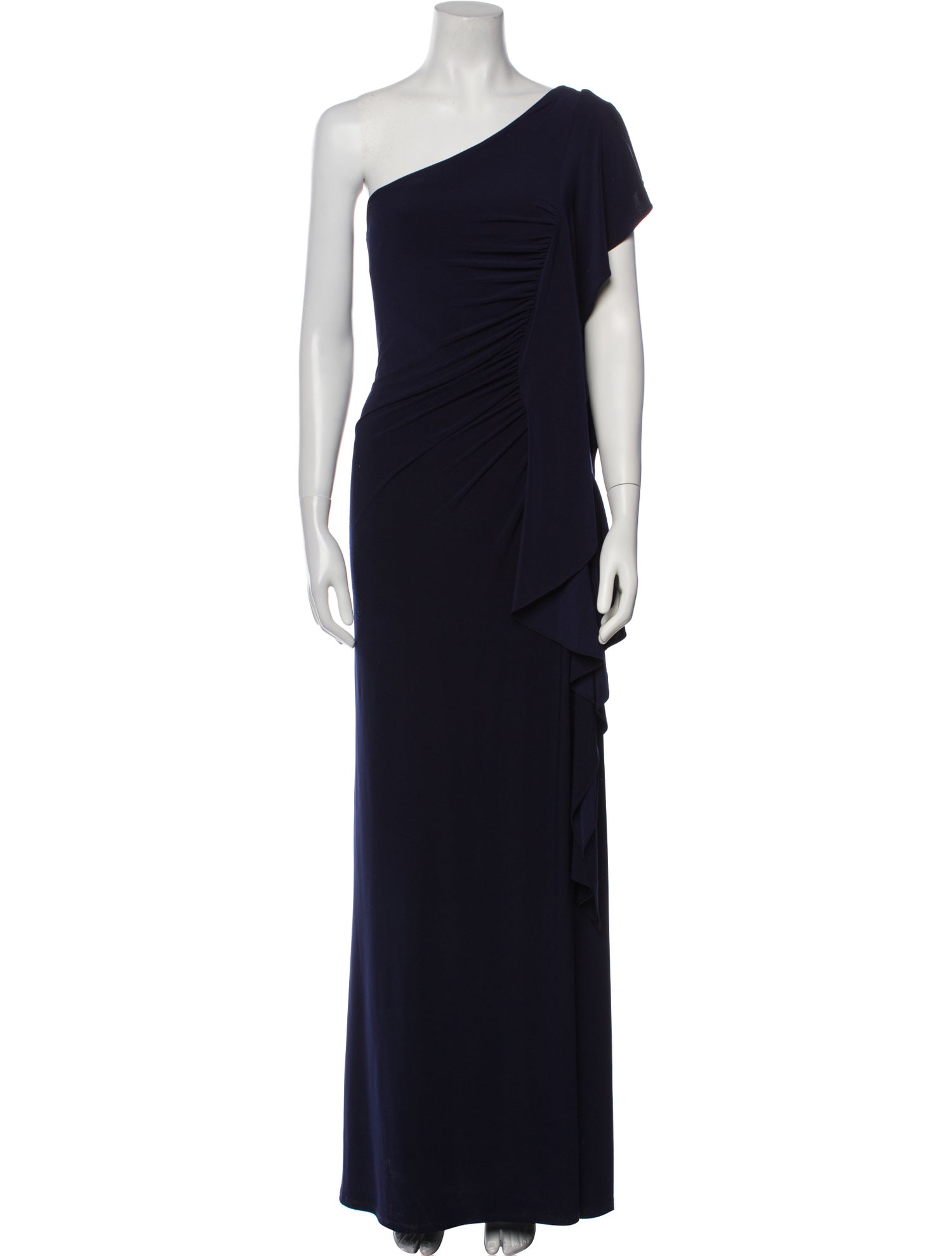 Allen Schwartz One-Shoulder Long Dress