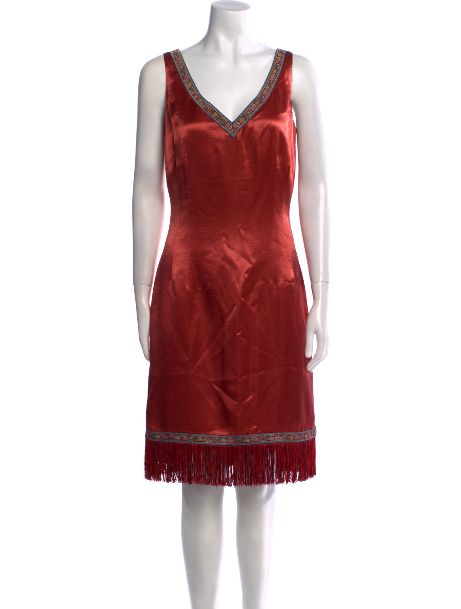 Allen Schwartz V-Neck Knee-Length Dress