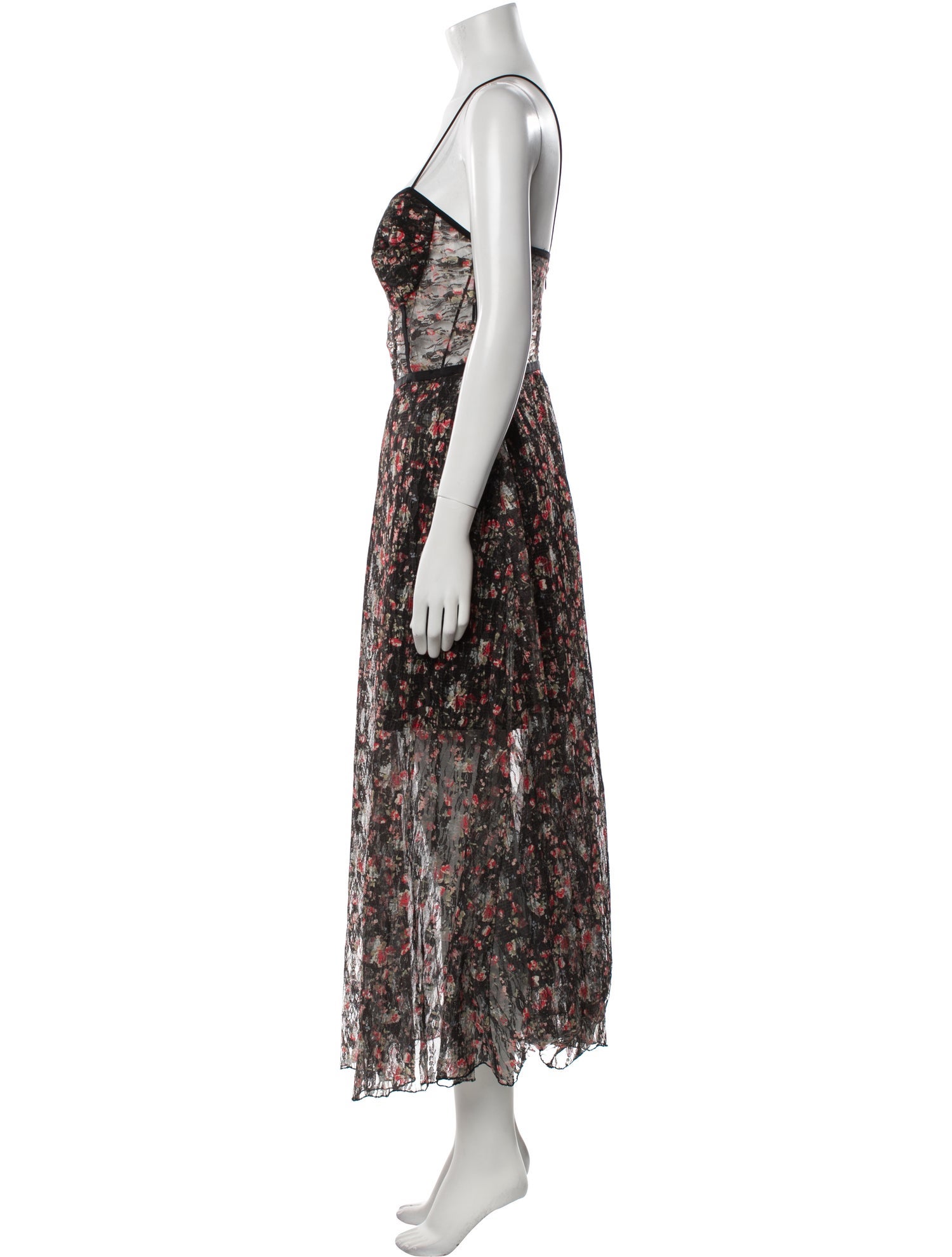 Allen Schwartz Floral Print Long Dress