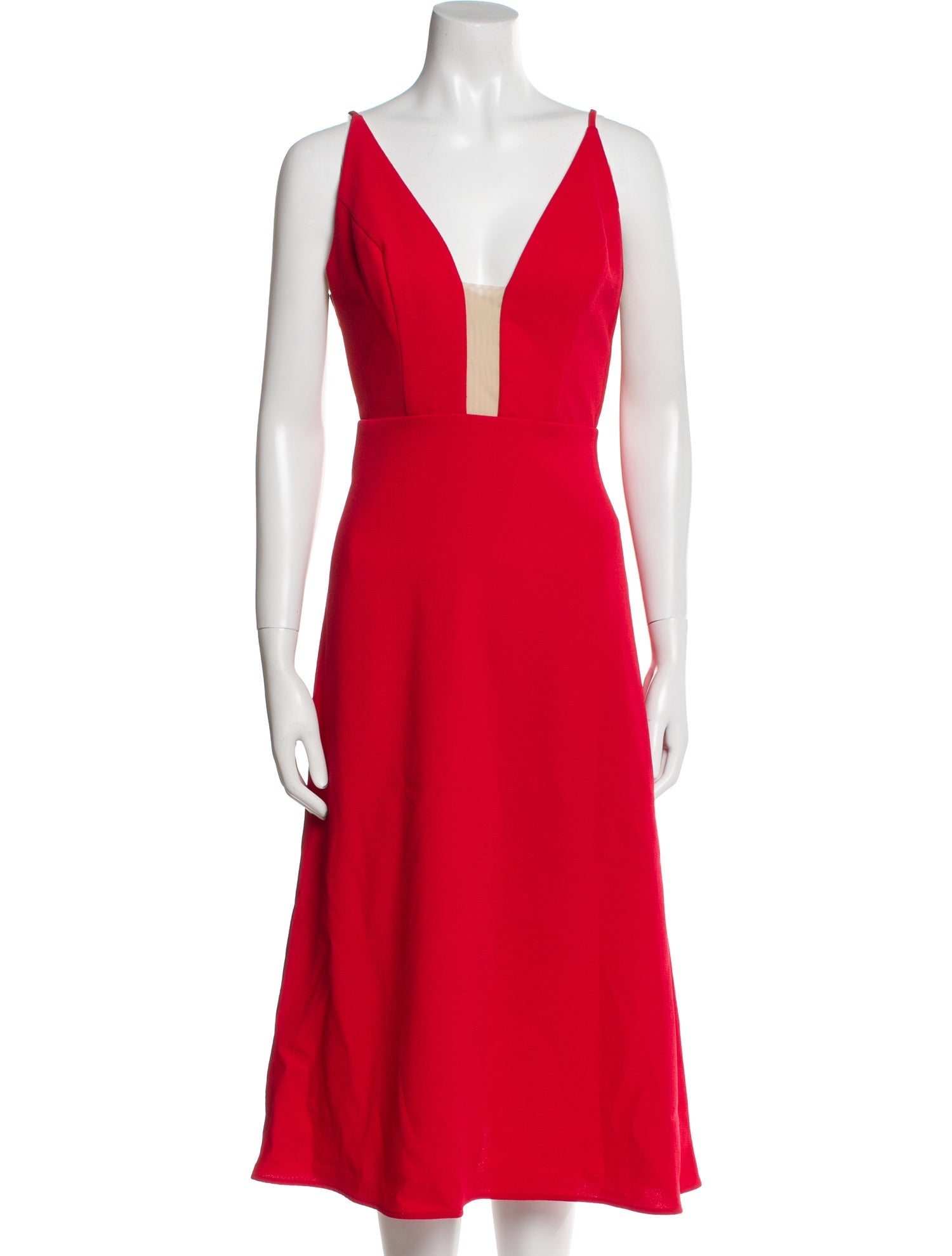 Allen Schwartz V-Neck Midi Length Dress