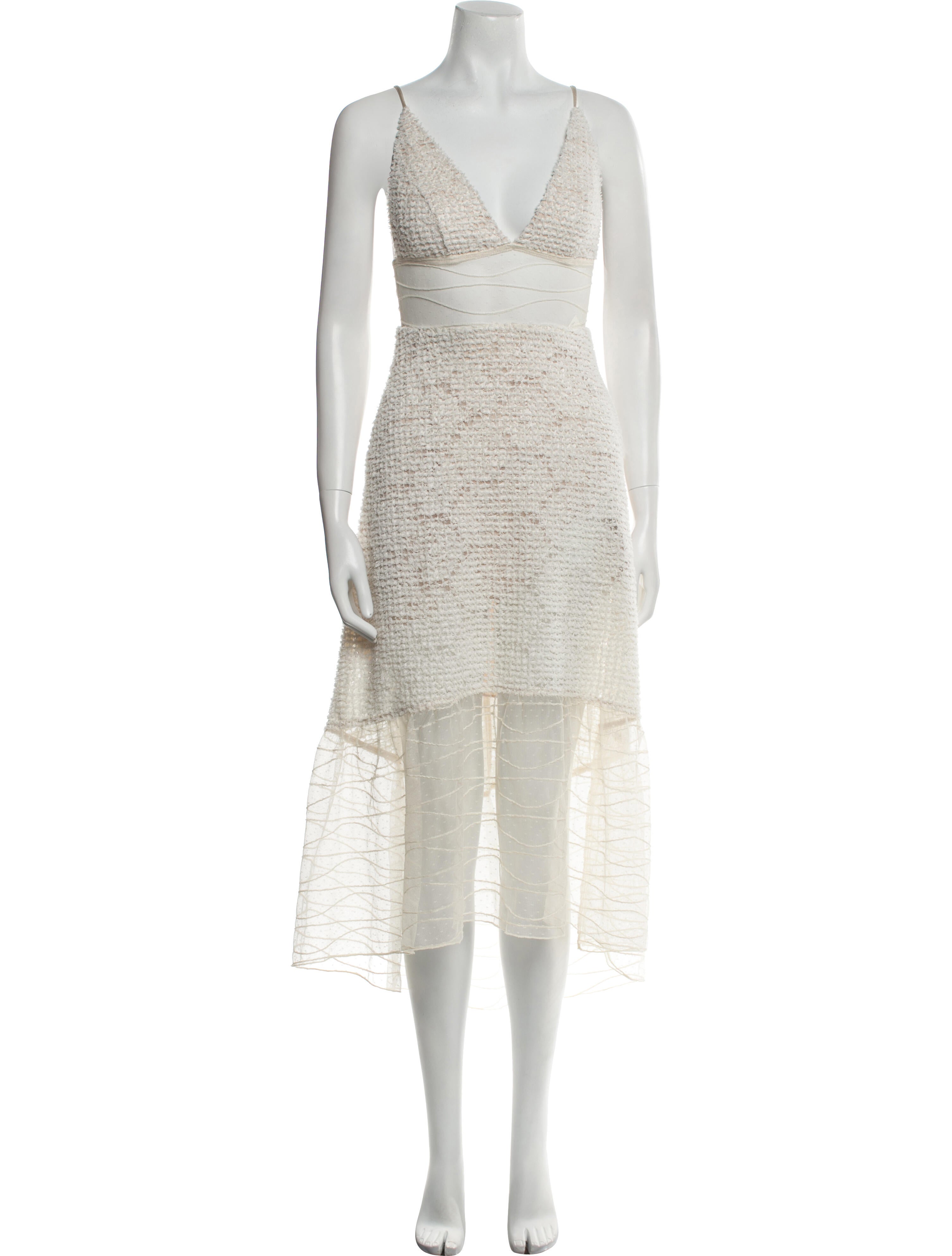 Allen Schwartz Lace Pattern Long Dress