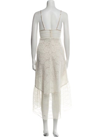 Allen Schwartz Lace Pattern Long Dress