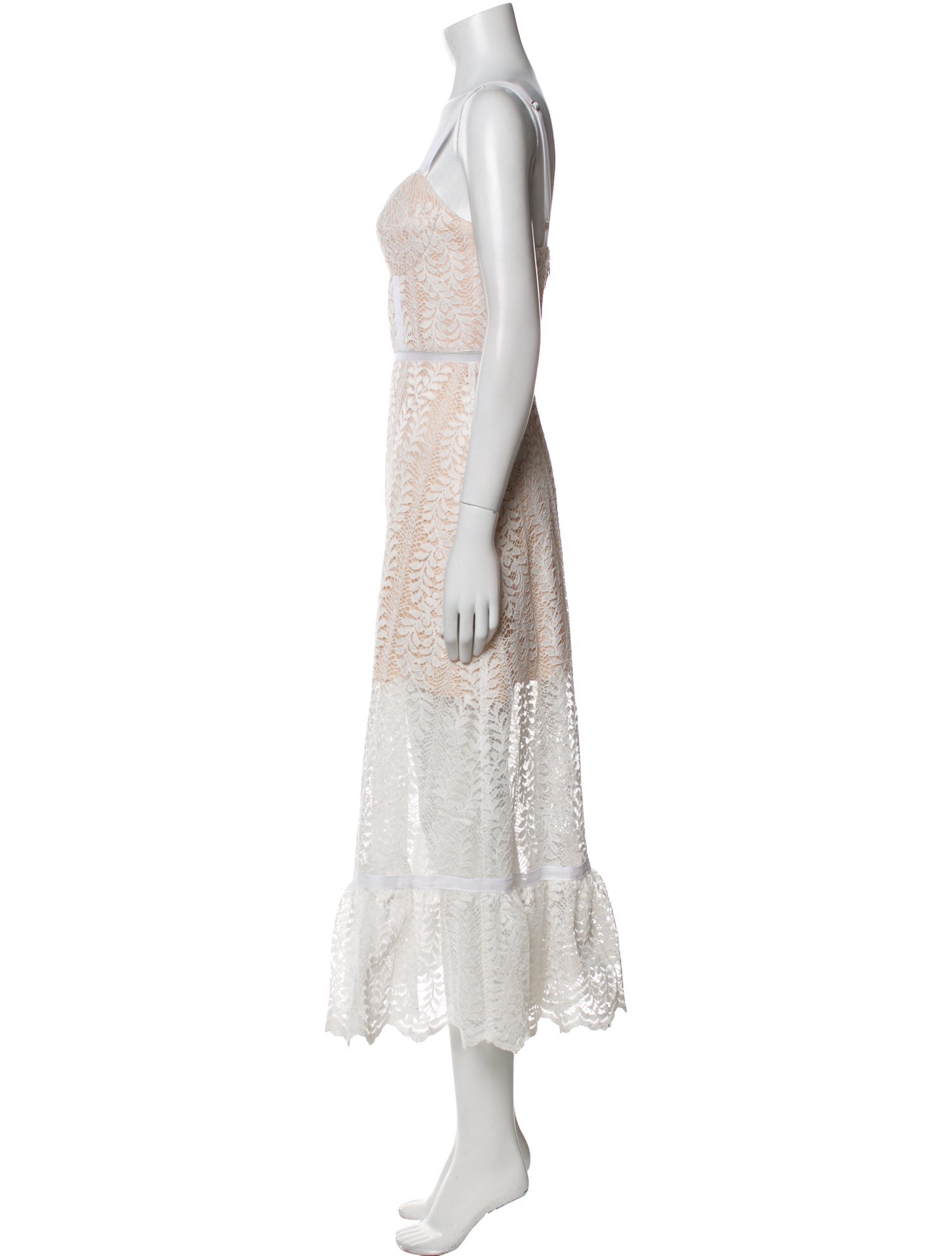 Allen Schwartz Lace Pattern Long Dress