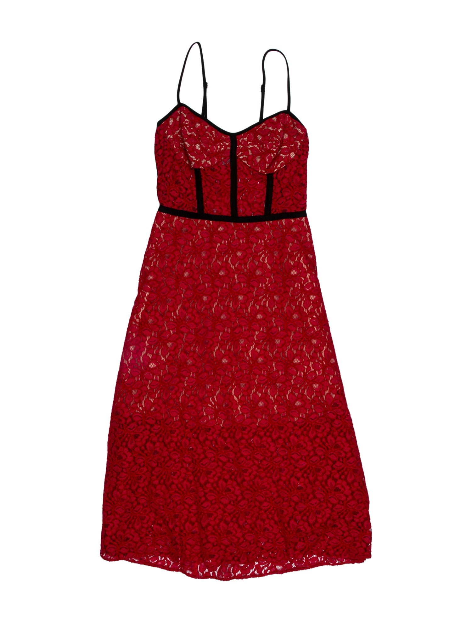 Allen Schwartz Lace Pattern Midi Length Dress