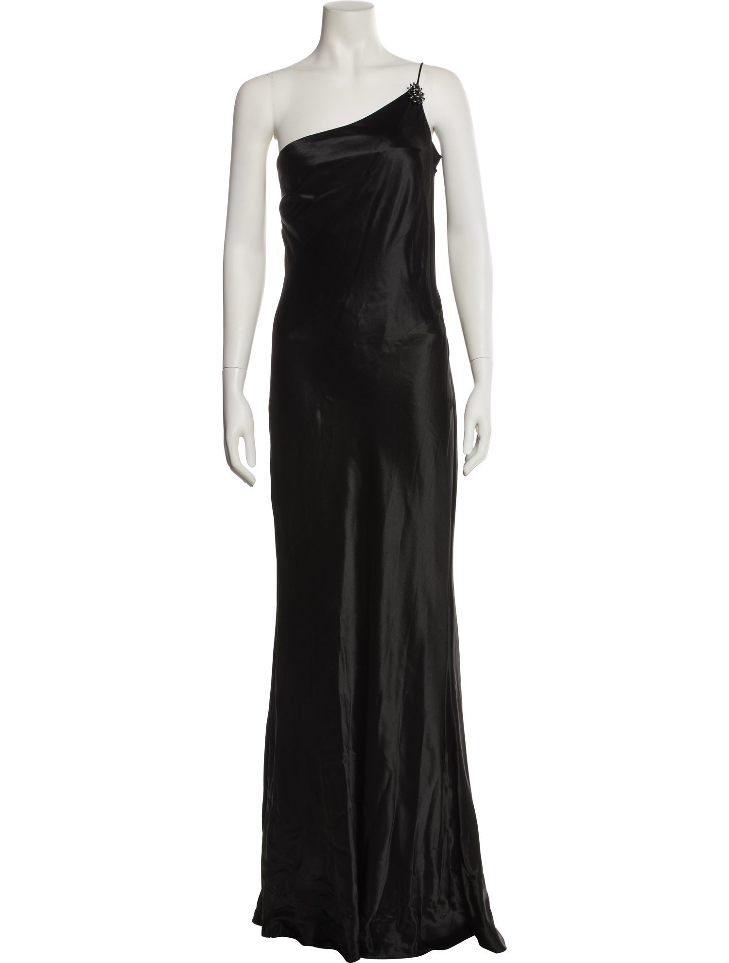 Allen Schwartz One-Shoulder Long Dress