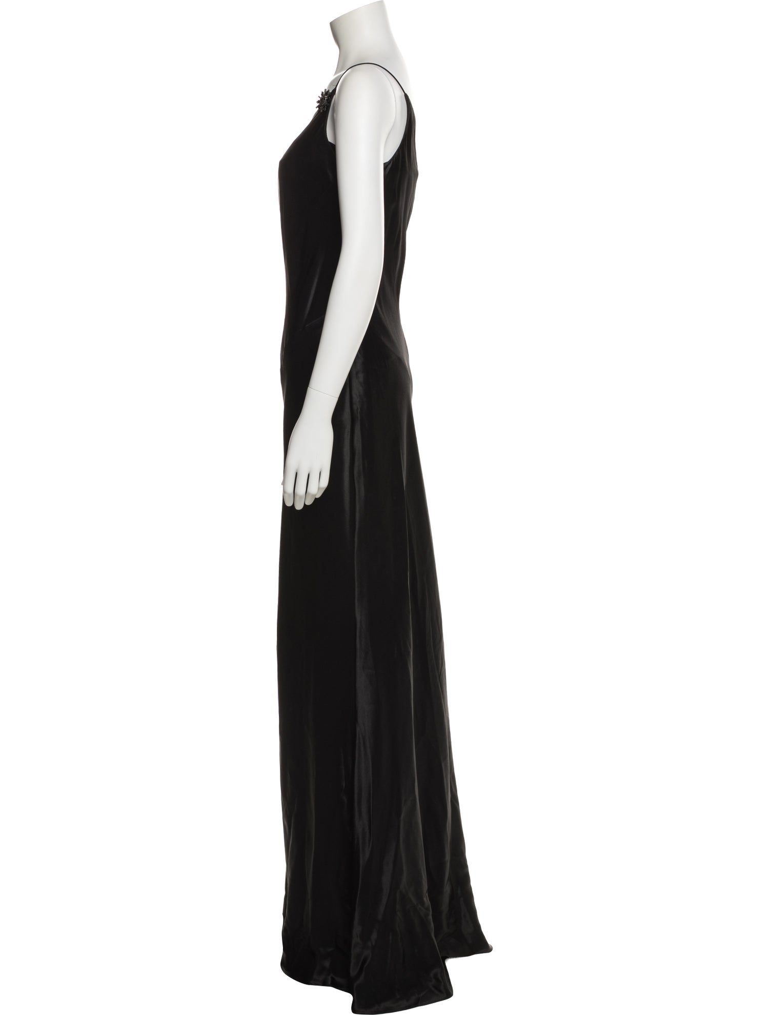 Allen Schwartz One-Shoulder Long Dress