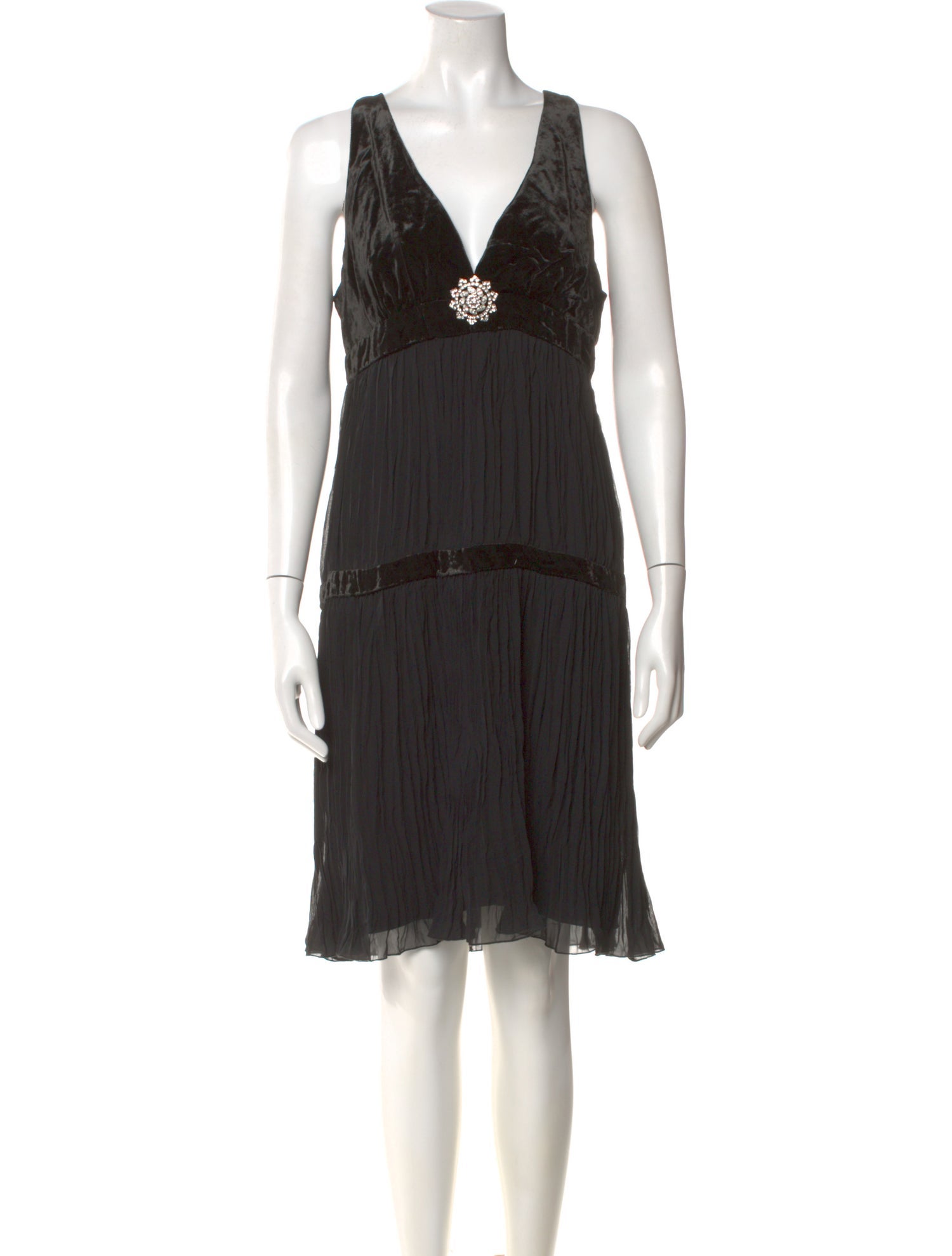 Allen Schwartz V-Neck Knee-Length Dress