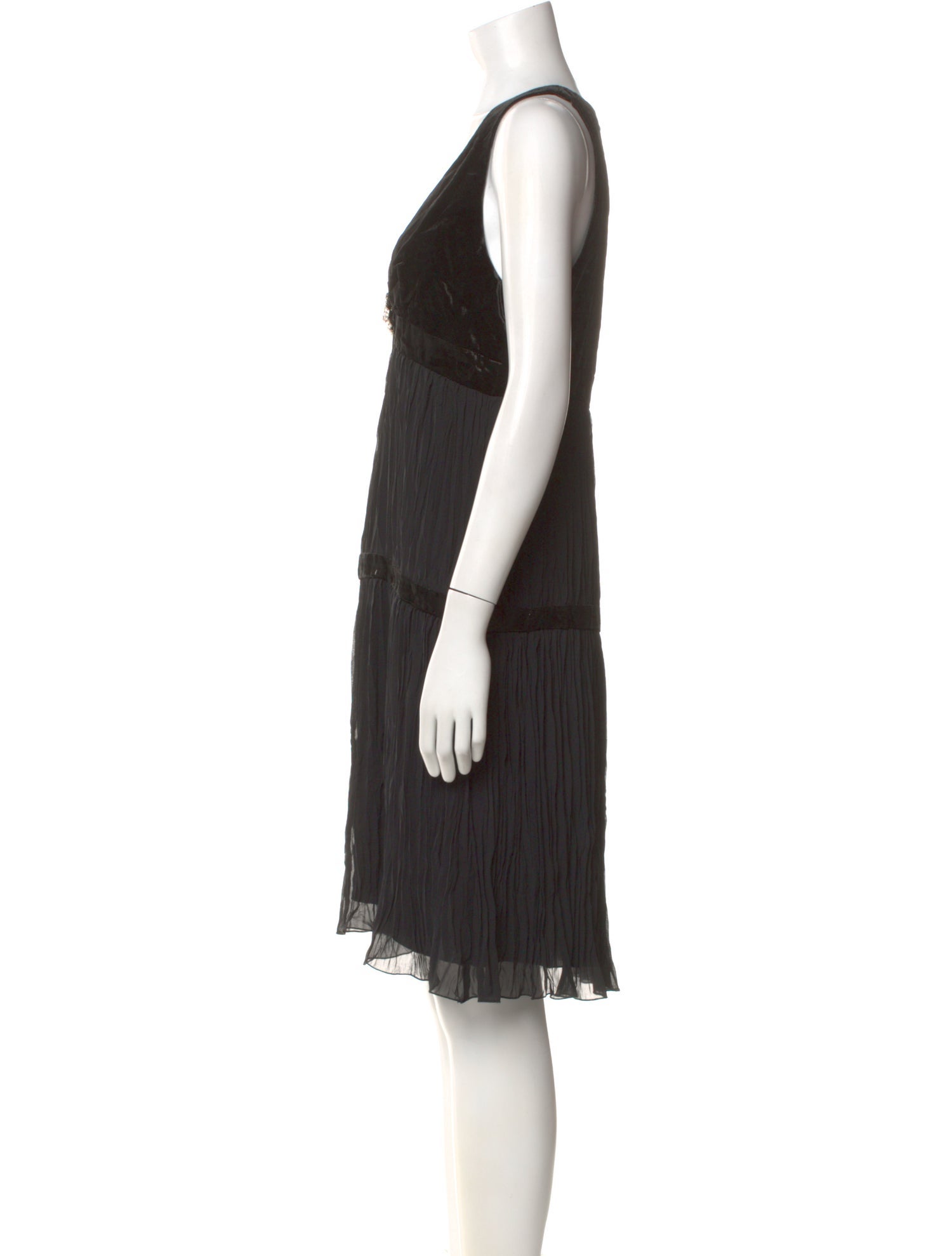 Allen Schwartz V-Neck Knee-Length Dress