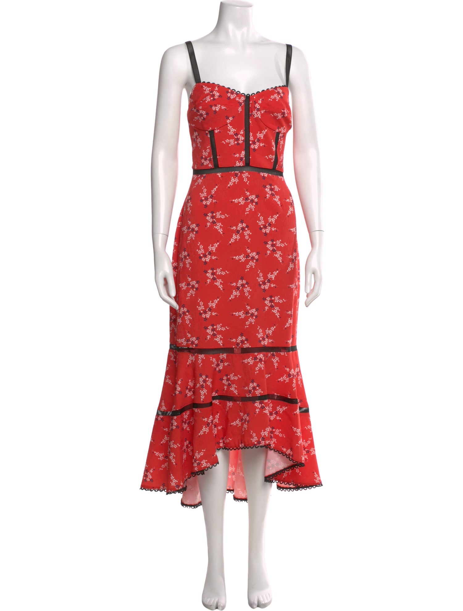 Allen Schwartz Floral Print Long Dress