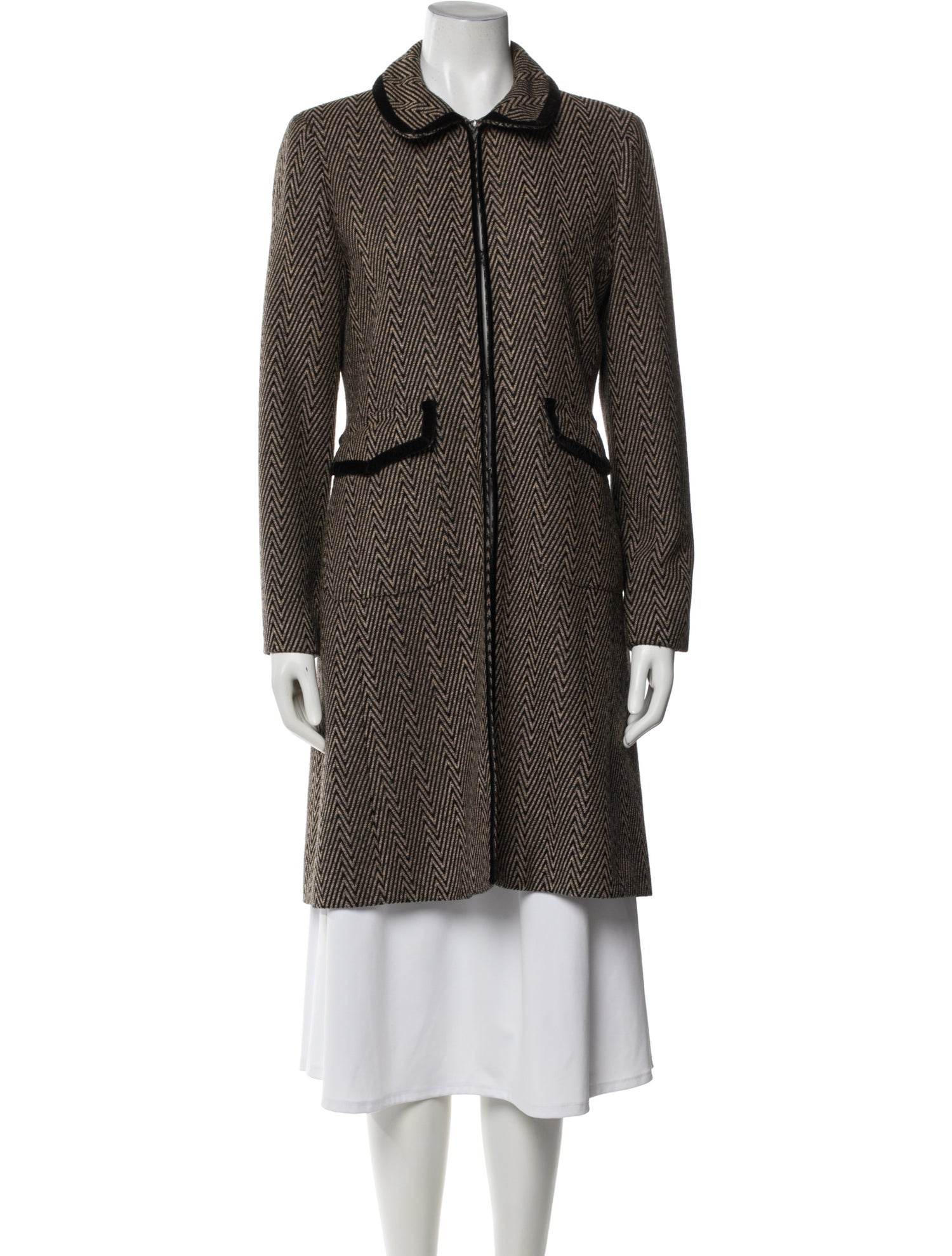 Allen Schwartz Tweed Pattern Coat