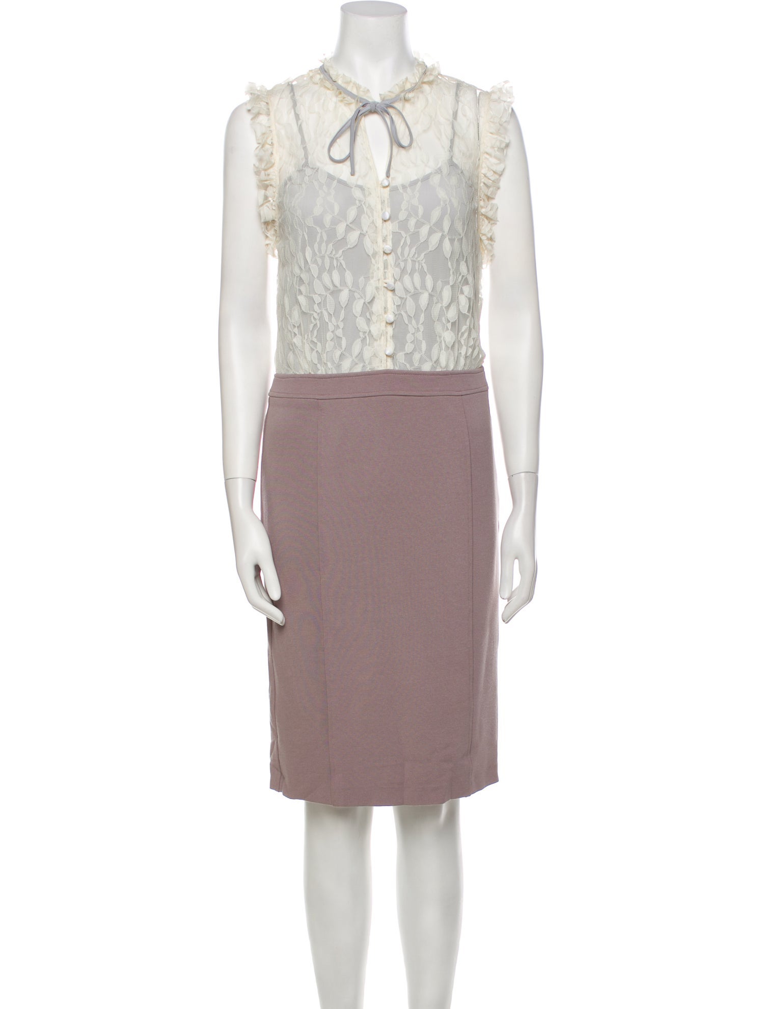 Alice by Temperley | Flare lace v-neck dress main image 1